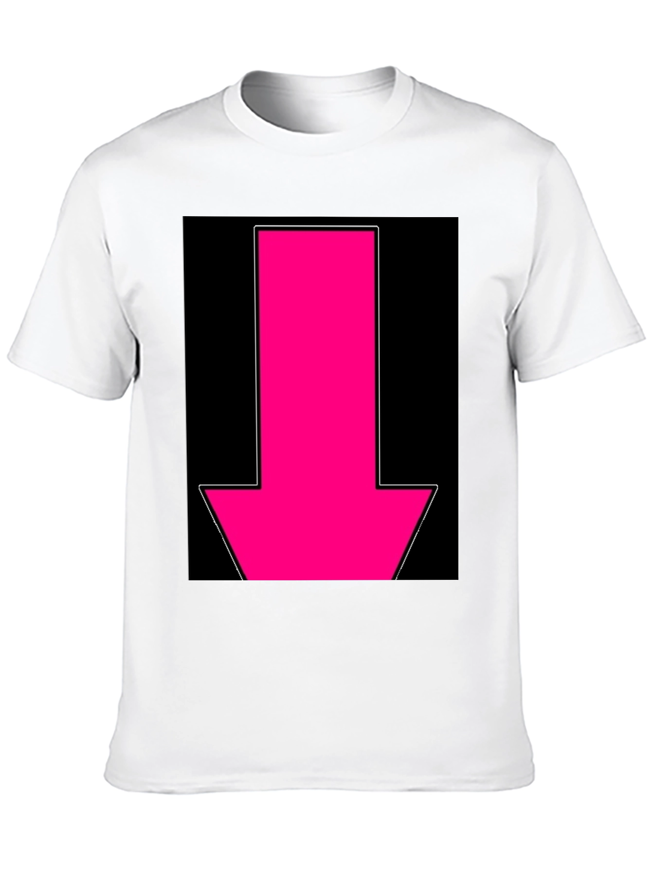 Hot Pink Arrow Graphic Tee - Bold Statement T-Shirt