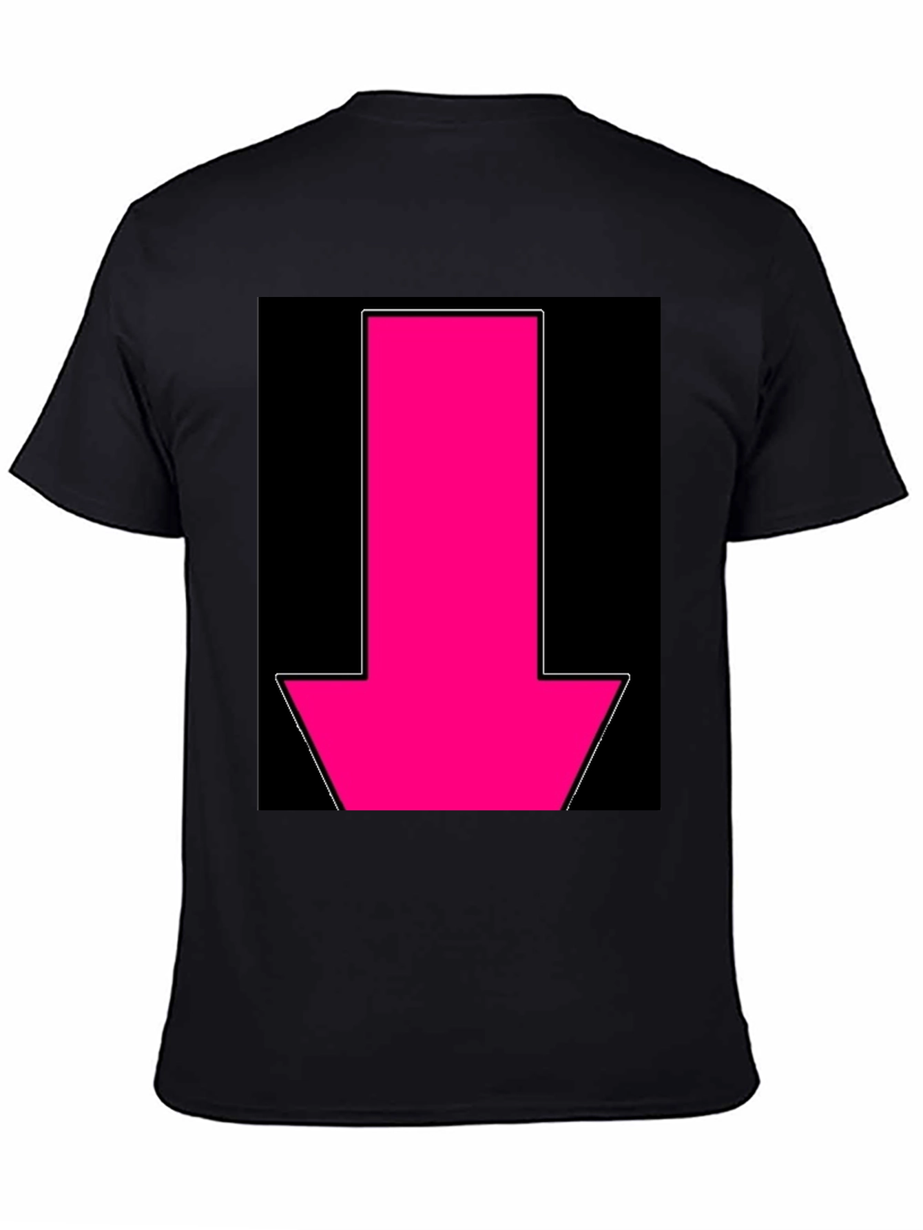 Hot Pink Arrow Graphic Tee - Bold Statement T-Shirt