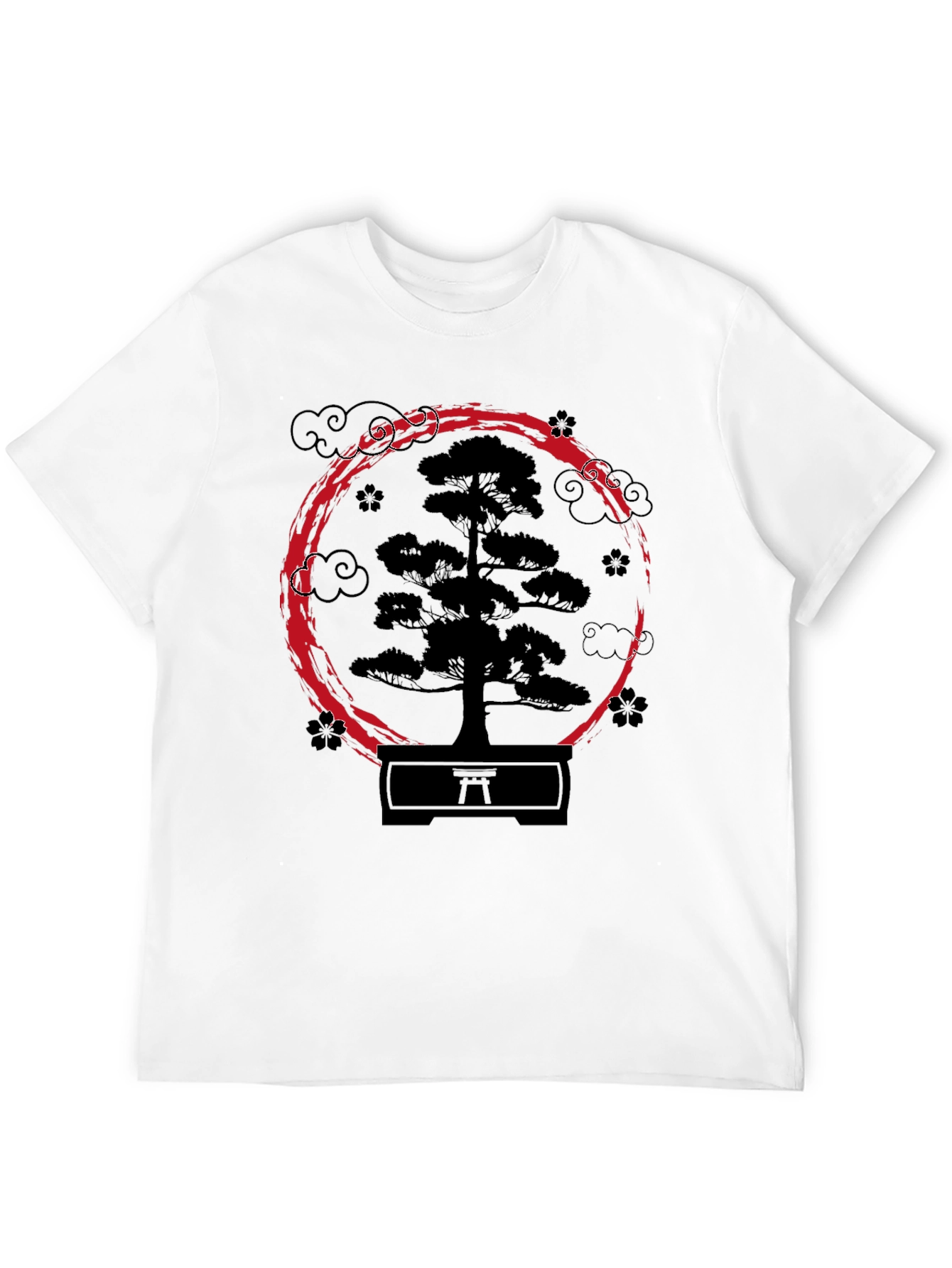 Zen Bonsai Tree Graphic Tee - Japanese Art Shirt