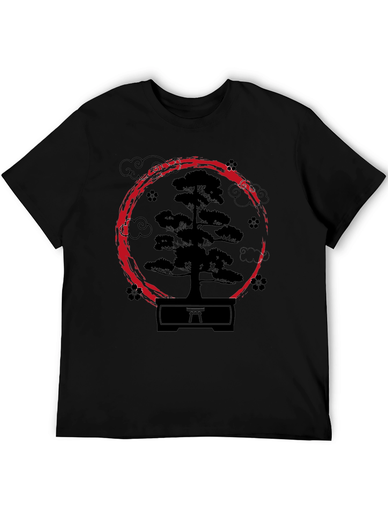 Zen Bonsai Tree Graphic Tee - Japanese Art Shirt