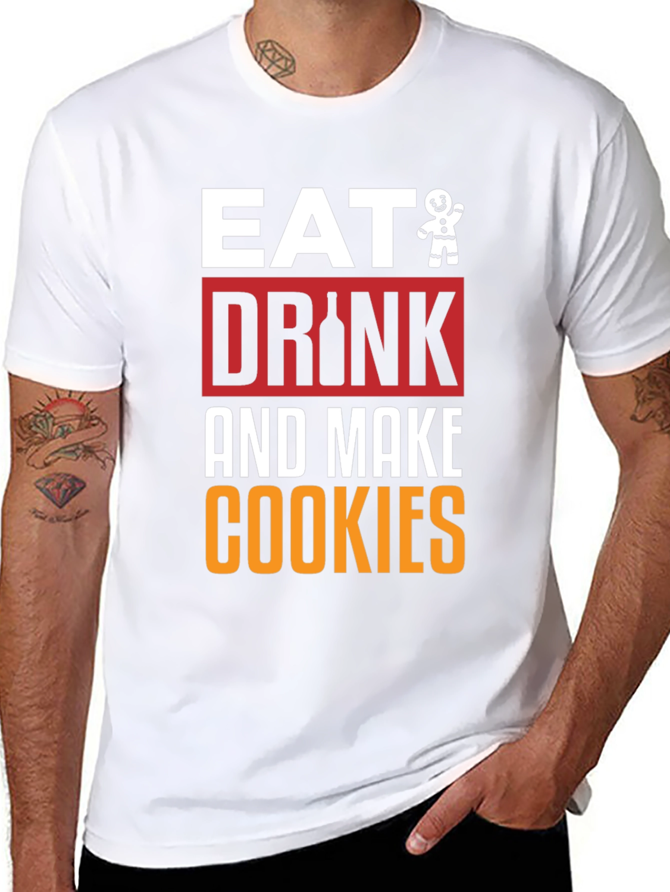 Eat Drink and Make Cookies Graphic Tee