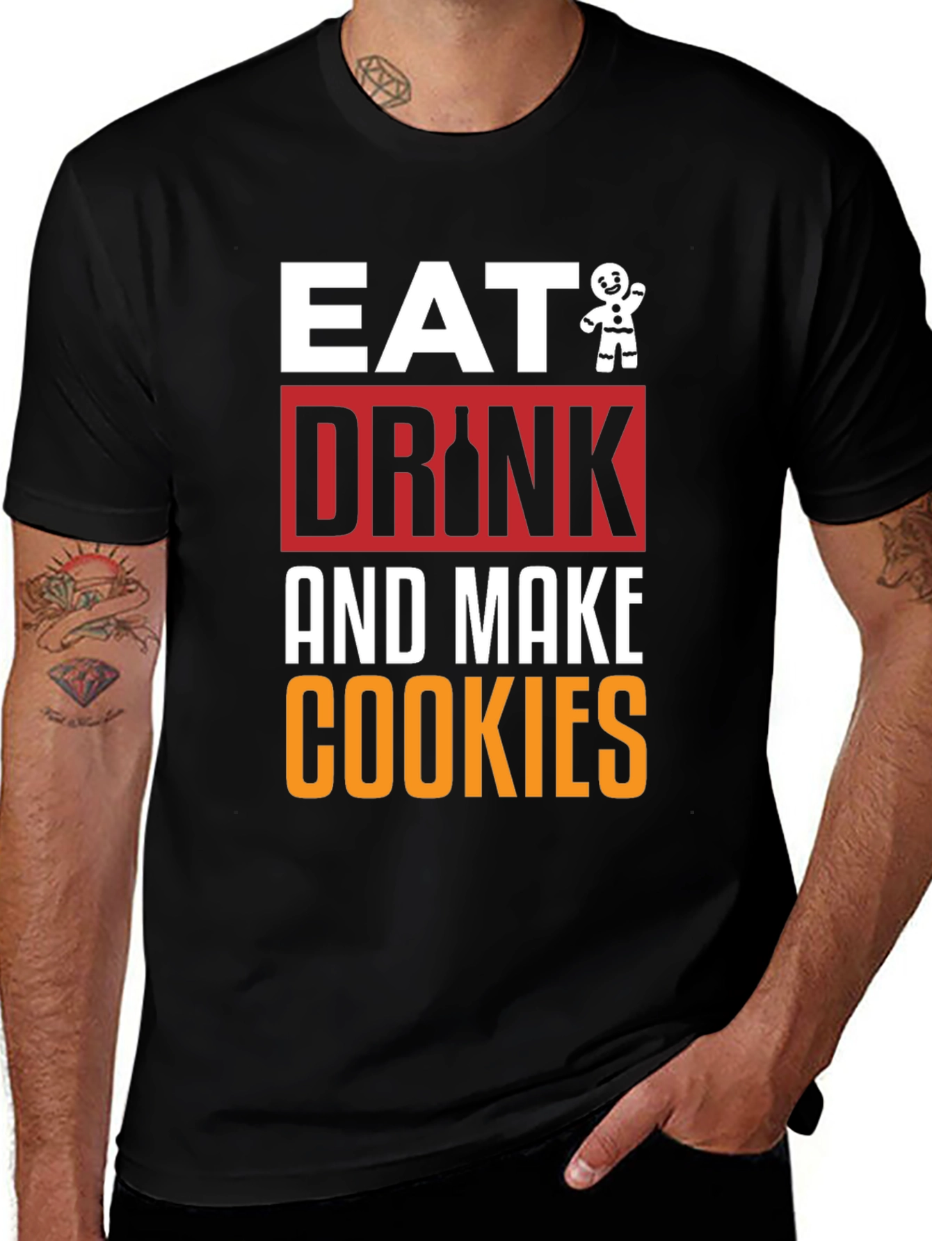 Eat Drink and Make Cookies Graphic Tee