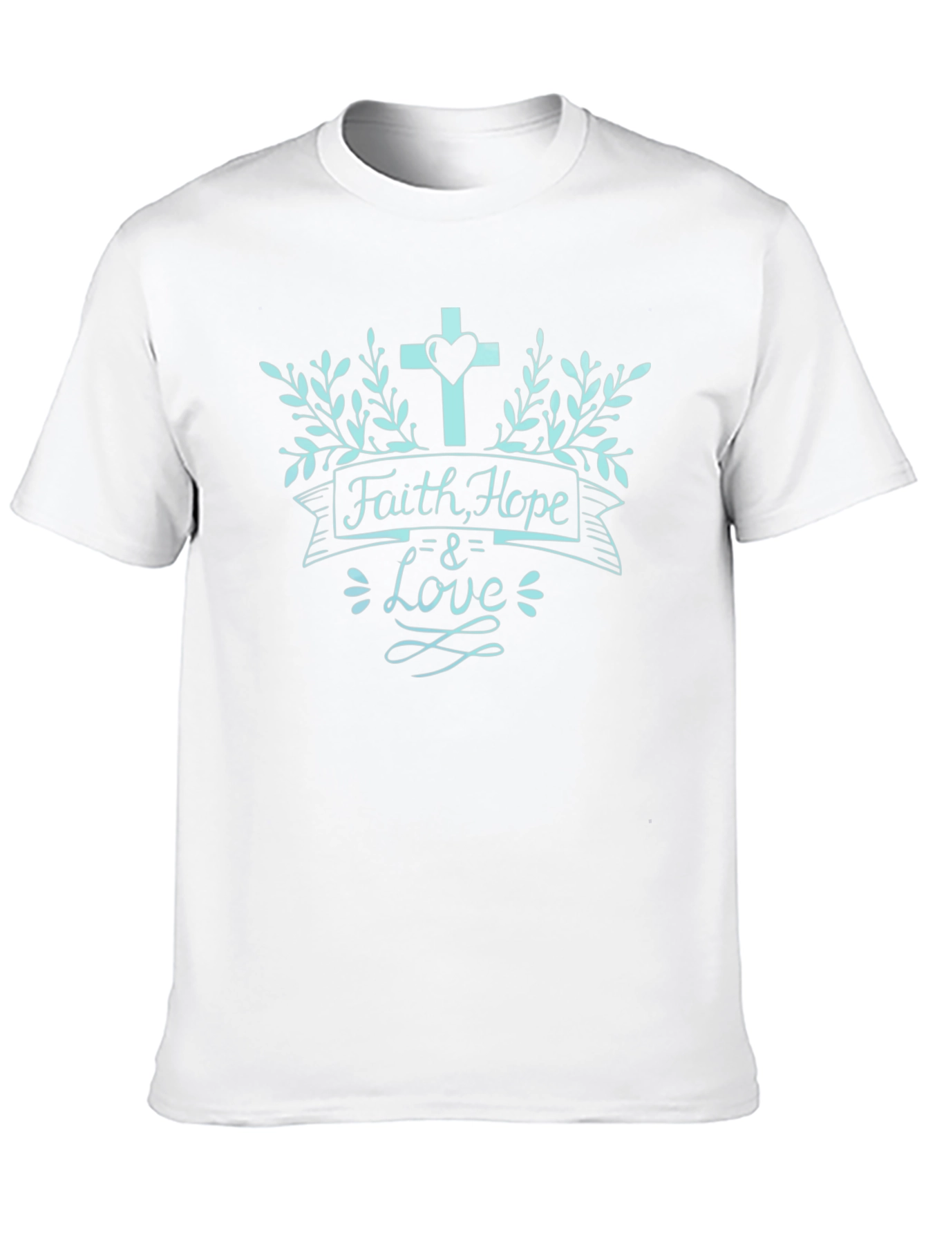Faith Hope & Love Graphic Tee - Christian Shirt