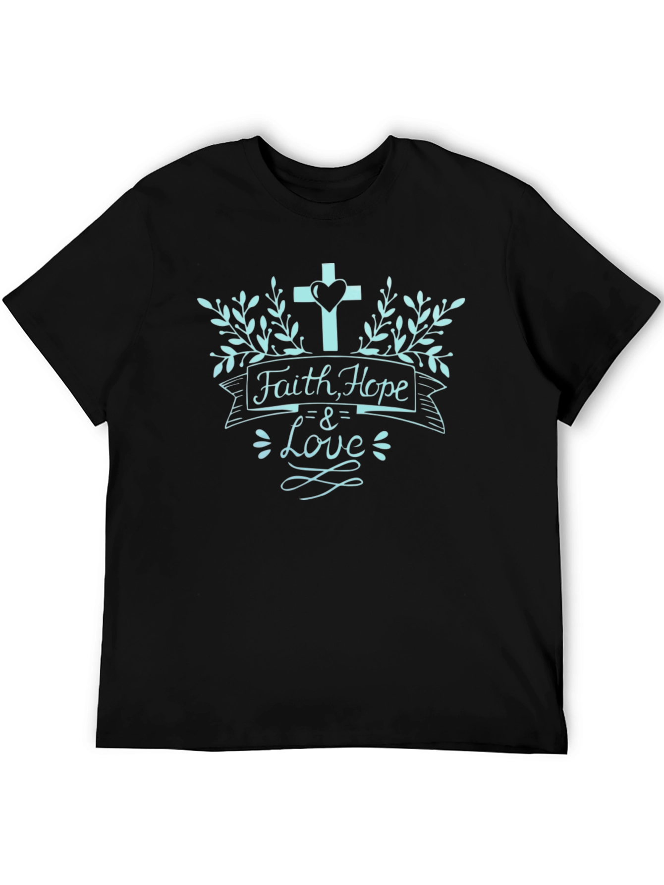 Faith Hope & Love Graphic Tee - Christian Shirt