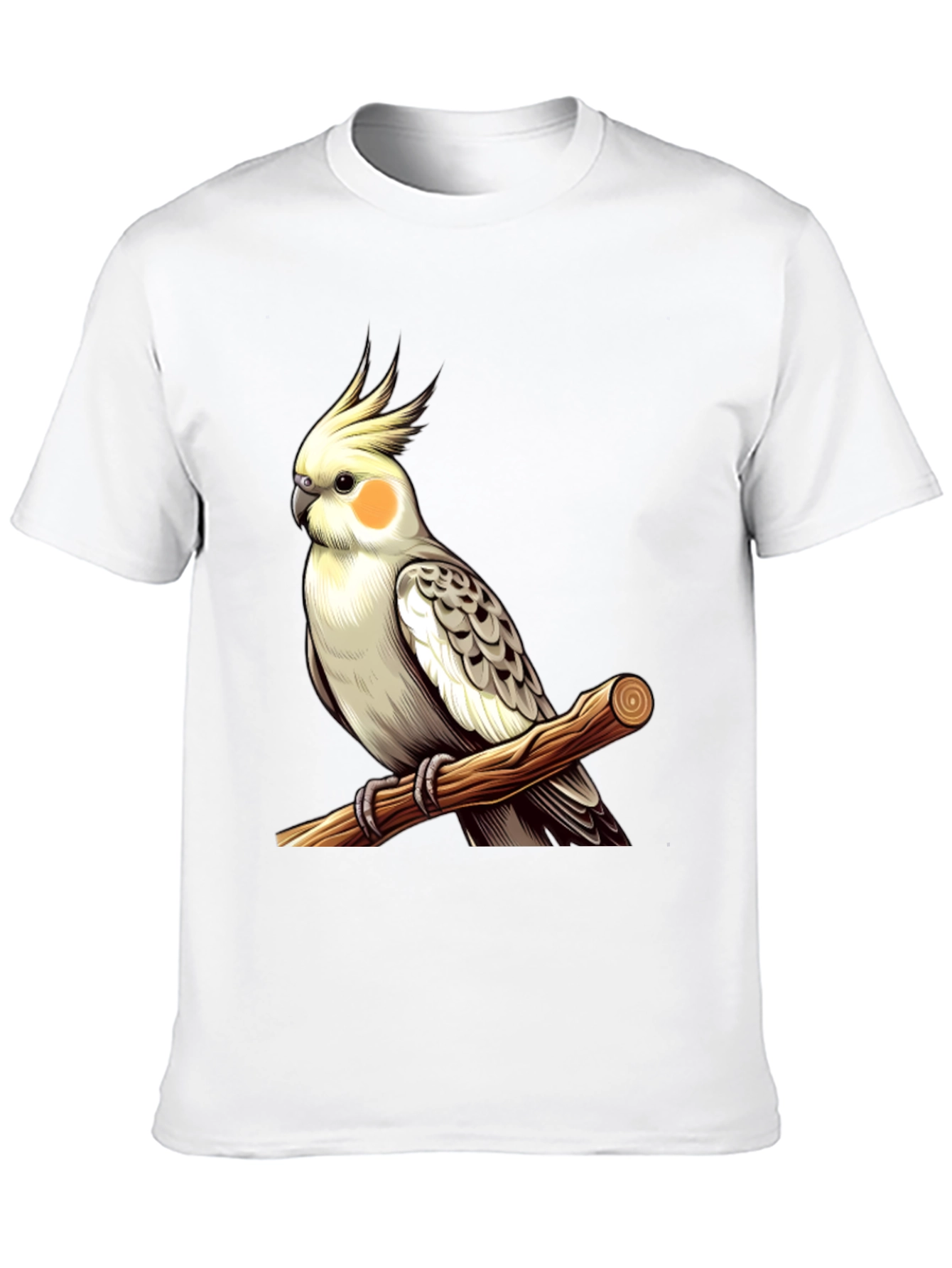 Cockatiel Perch T-Shirt - Bird Lover Tee