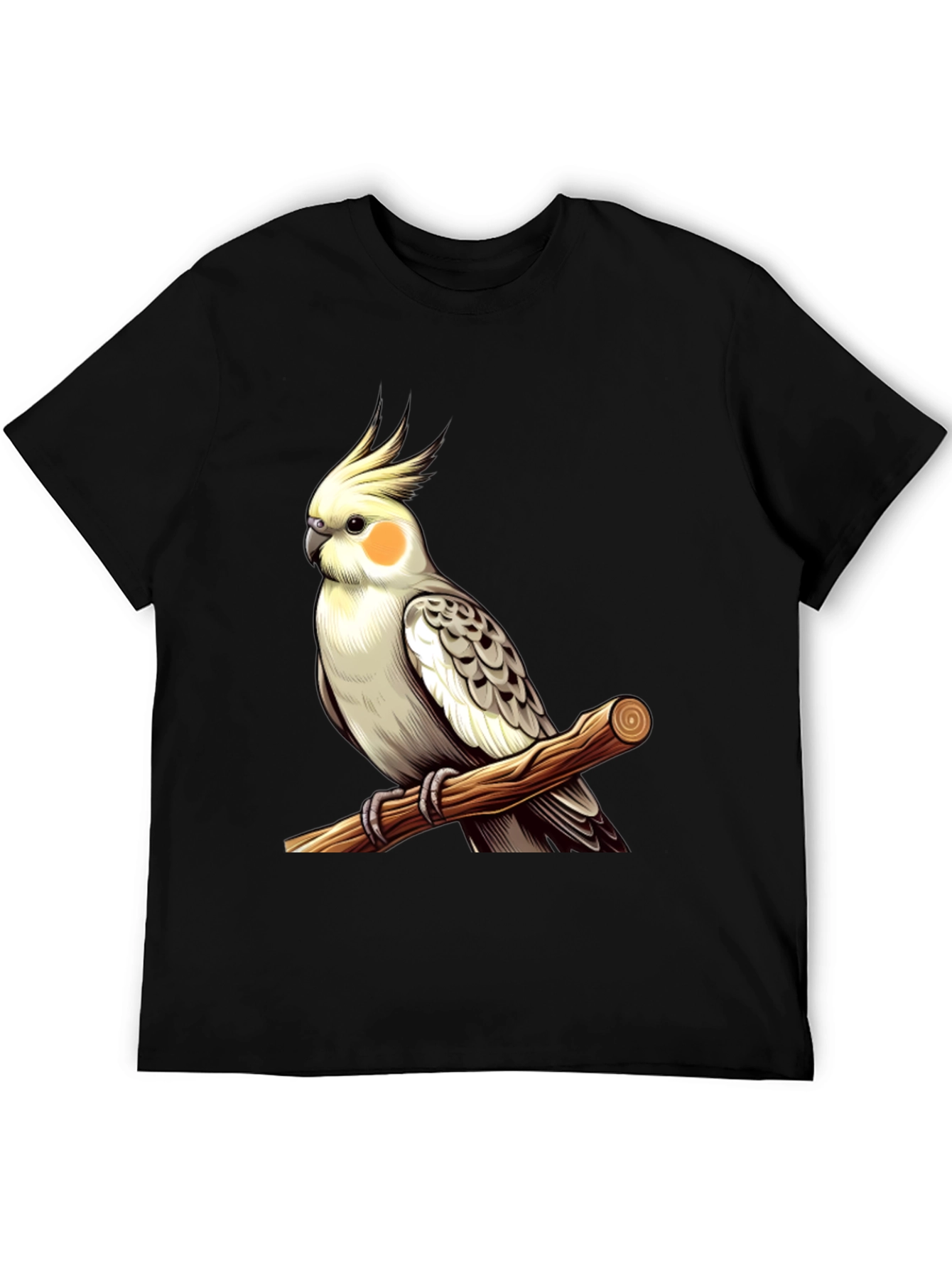 Cockatiel Perch T-Shirt - Bird Lover Tee