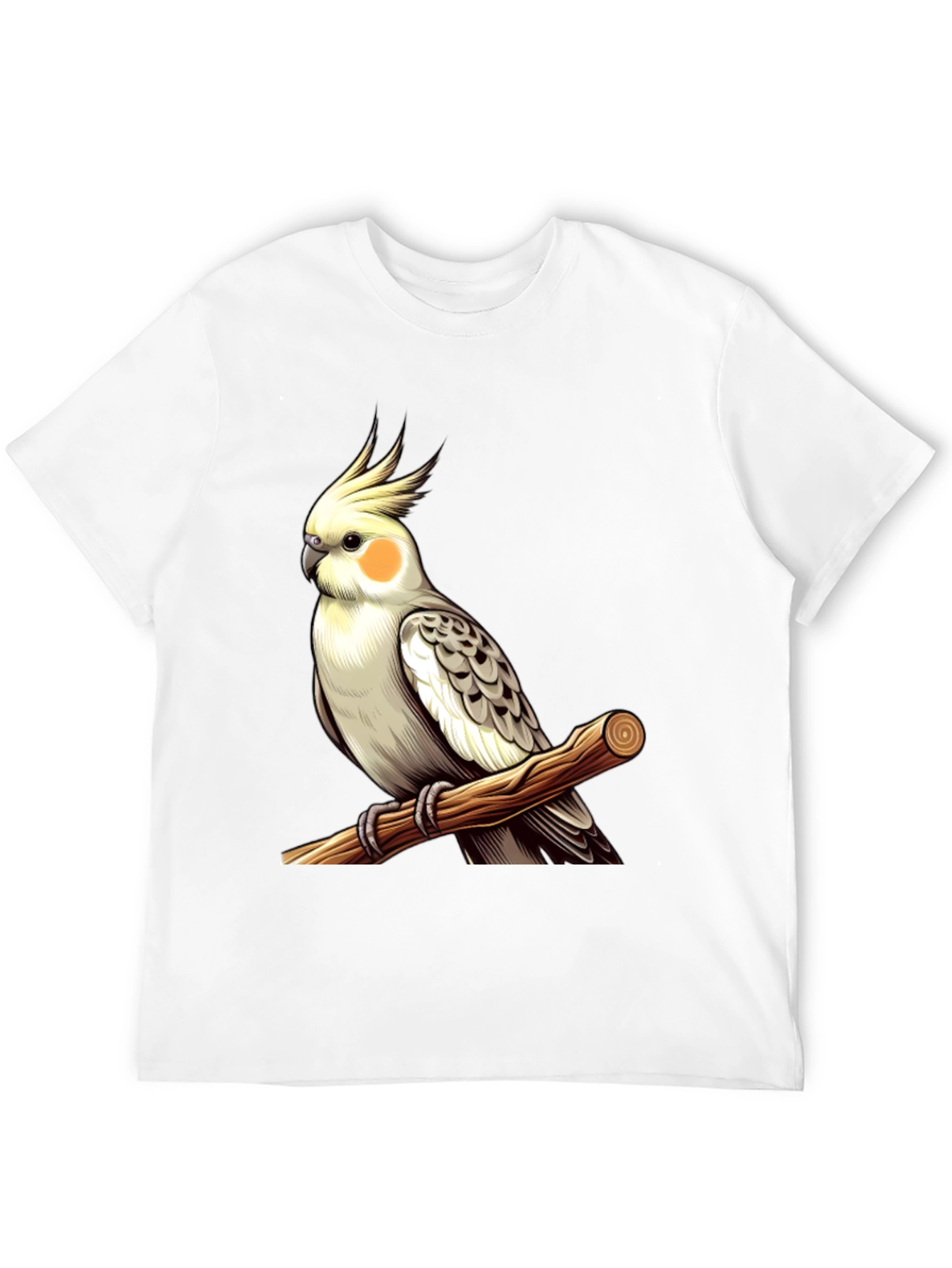 Cockatiel Perch T-Shirt - Bird Lover Tee