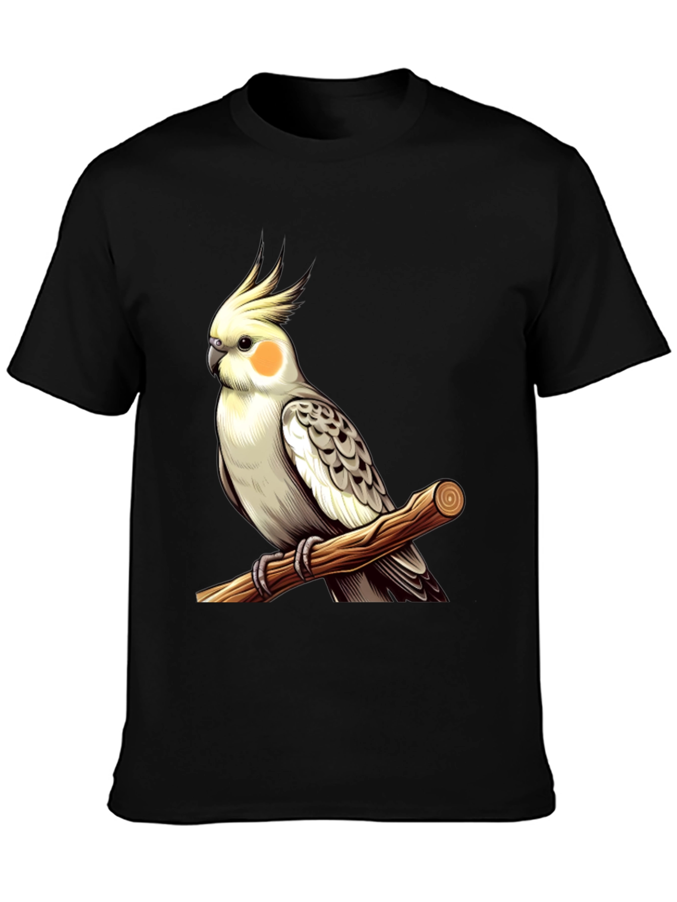 Cockatiel Perch T-Shirt - Bird Lover Tee