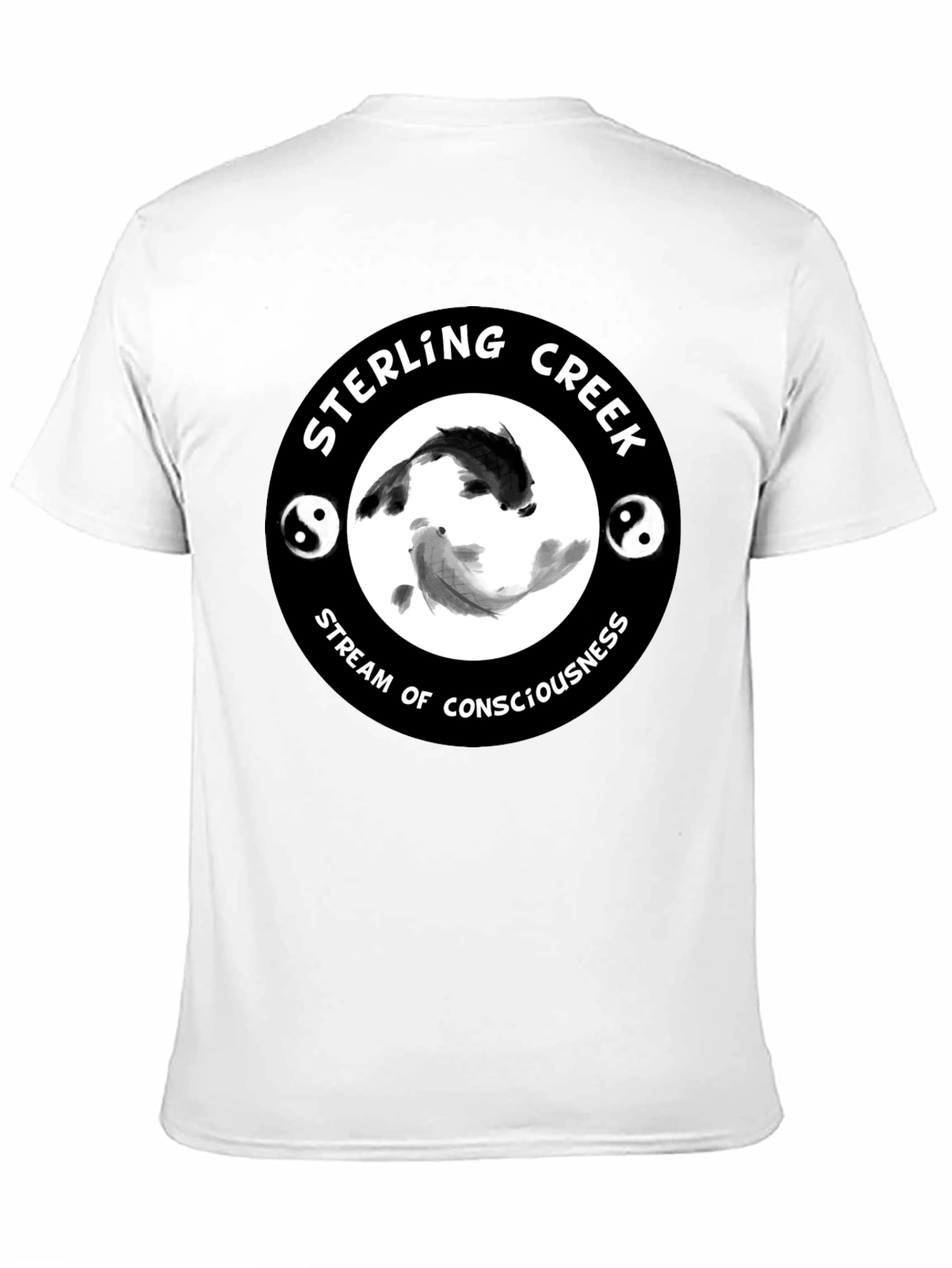 Sterling Creek Yin Yang Koi T-Shirt - Black