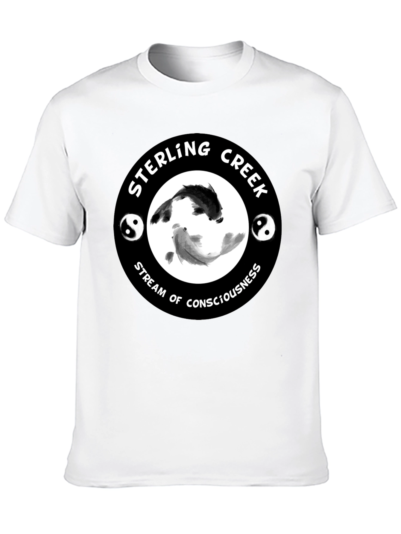 Sterling Creek Yin Yang Koi T-Shirt - Black