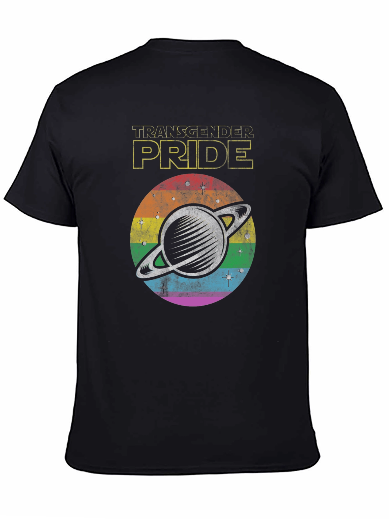 Transgender Pride Graphic Tee - Black