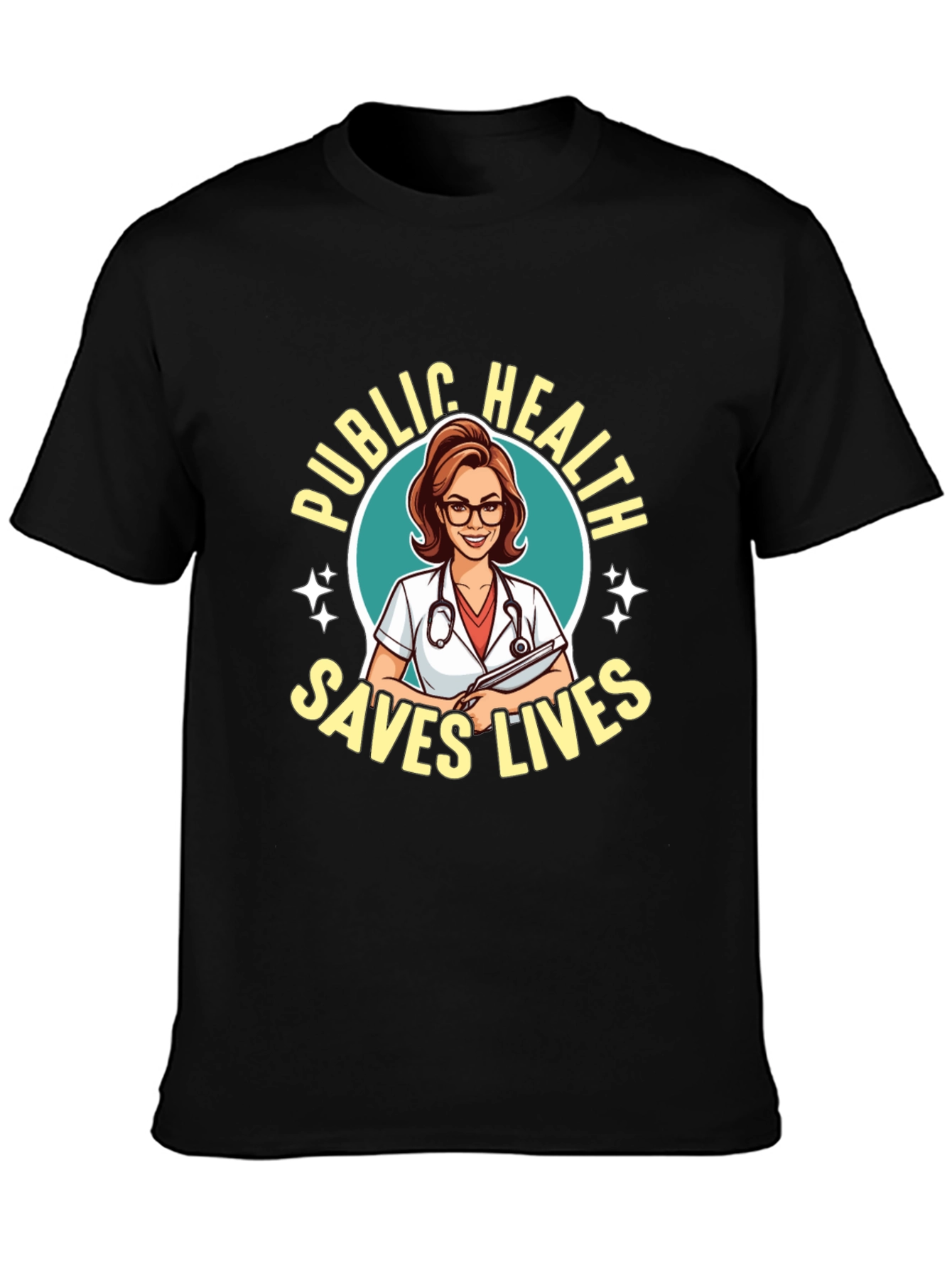 Public Health Saves Lives Graphic T-Shirt