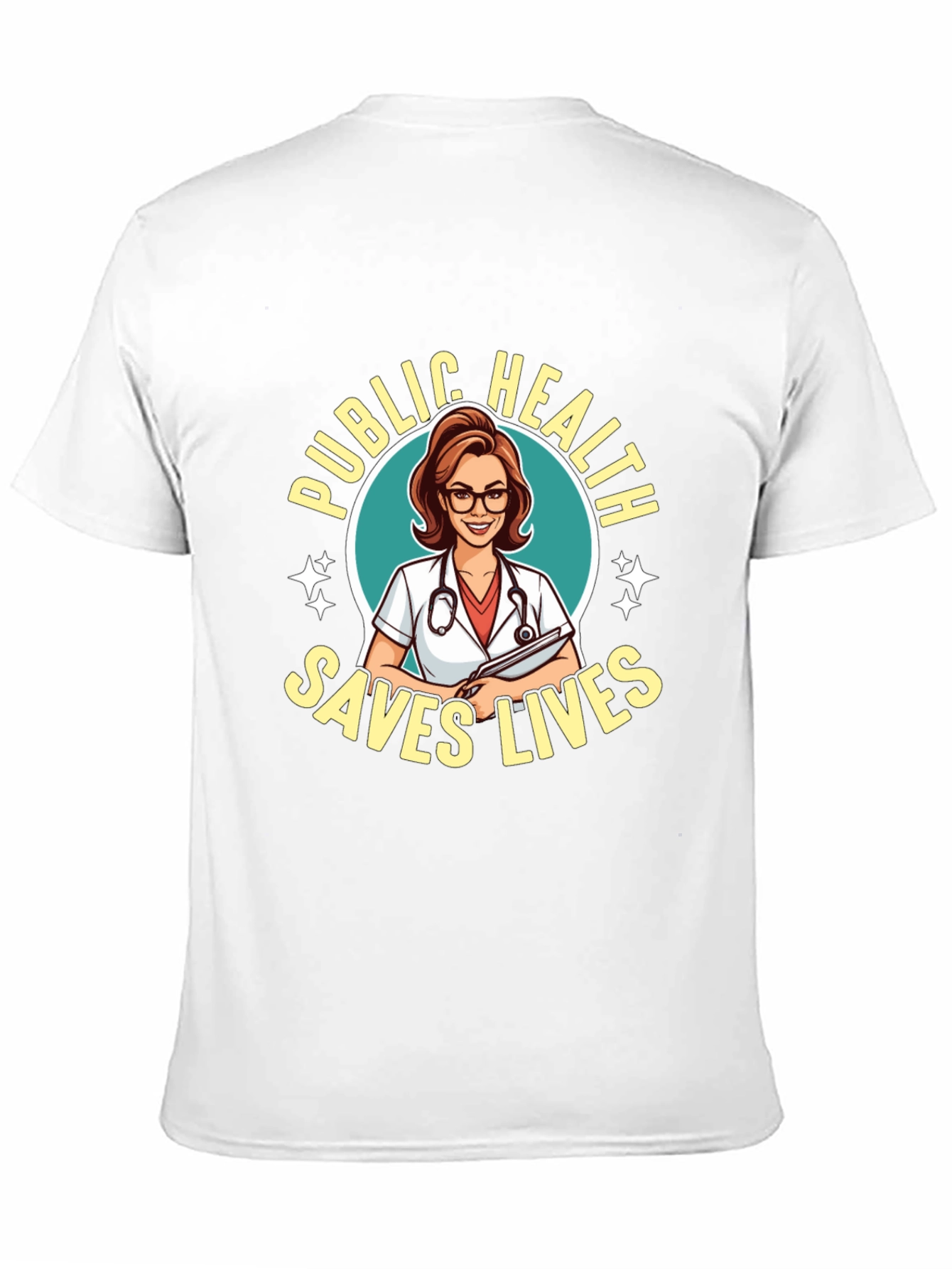 Public Health Saves Lives Graphic T-Shirt
