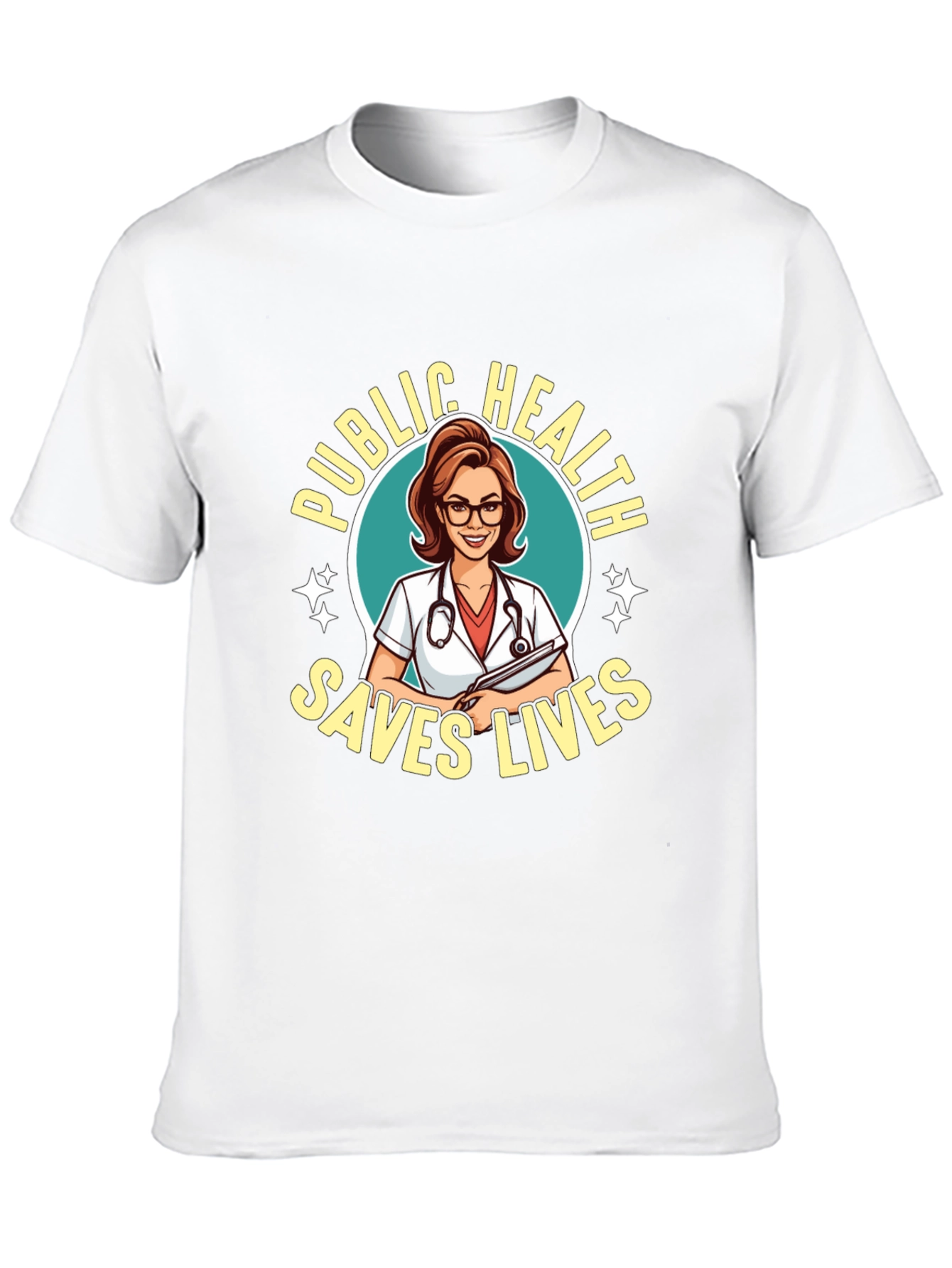 Public Health Saves Lives Graphic T-Shirt