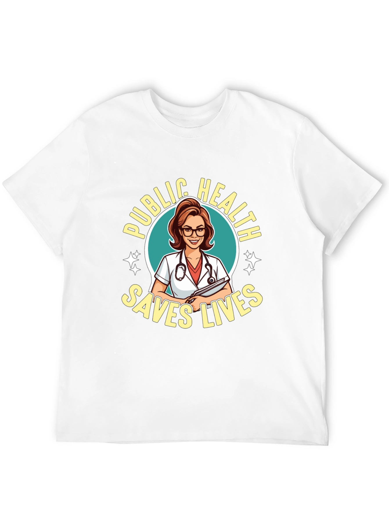 Public Health Saves Lives Graphic T-Shirt