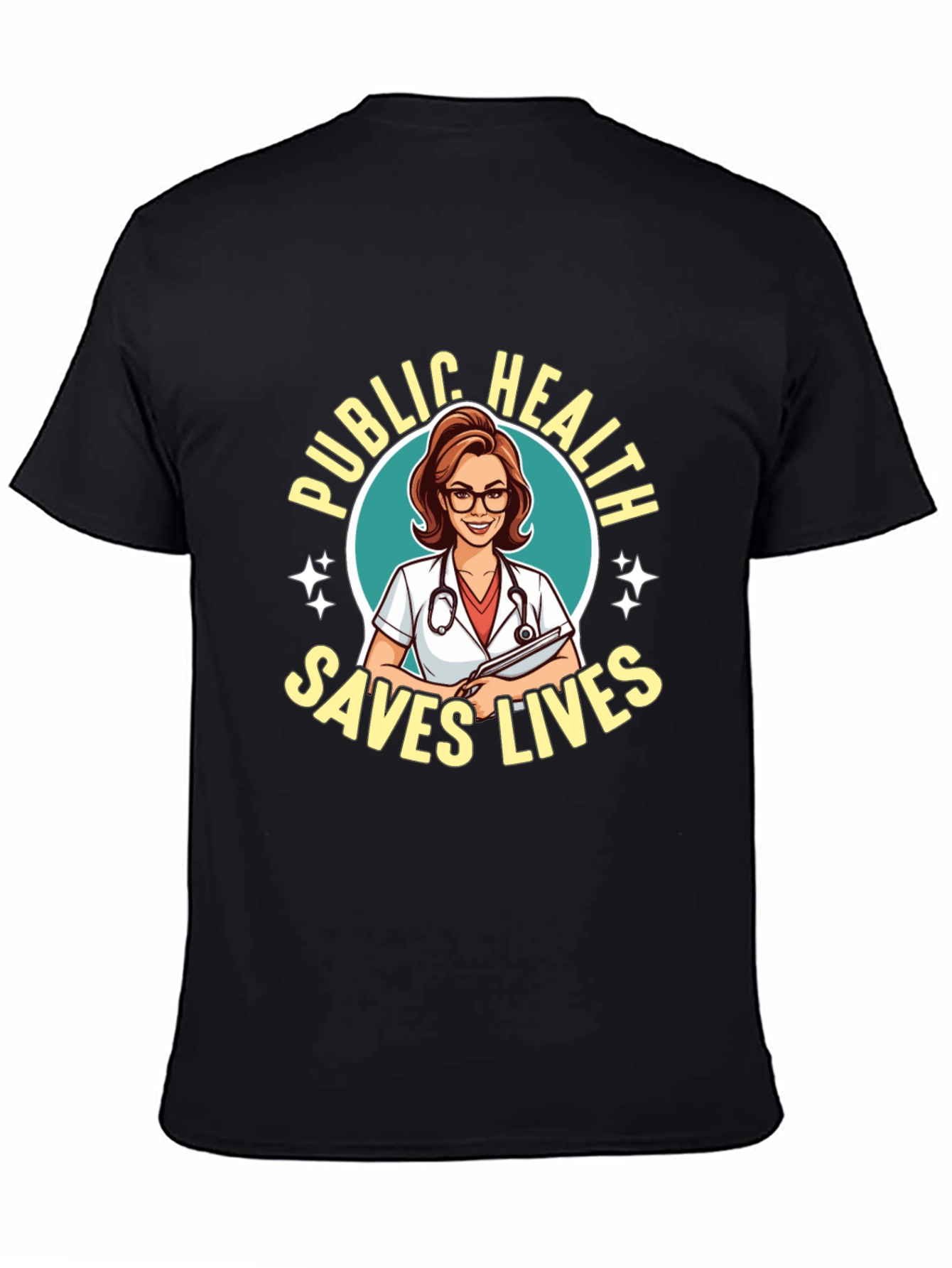 Public Health Saves Lives Graphic T-Shirt