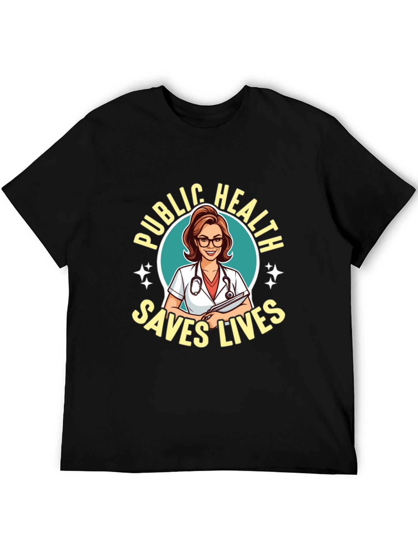 Public Health Saves Lives Graphic T-Shirt
