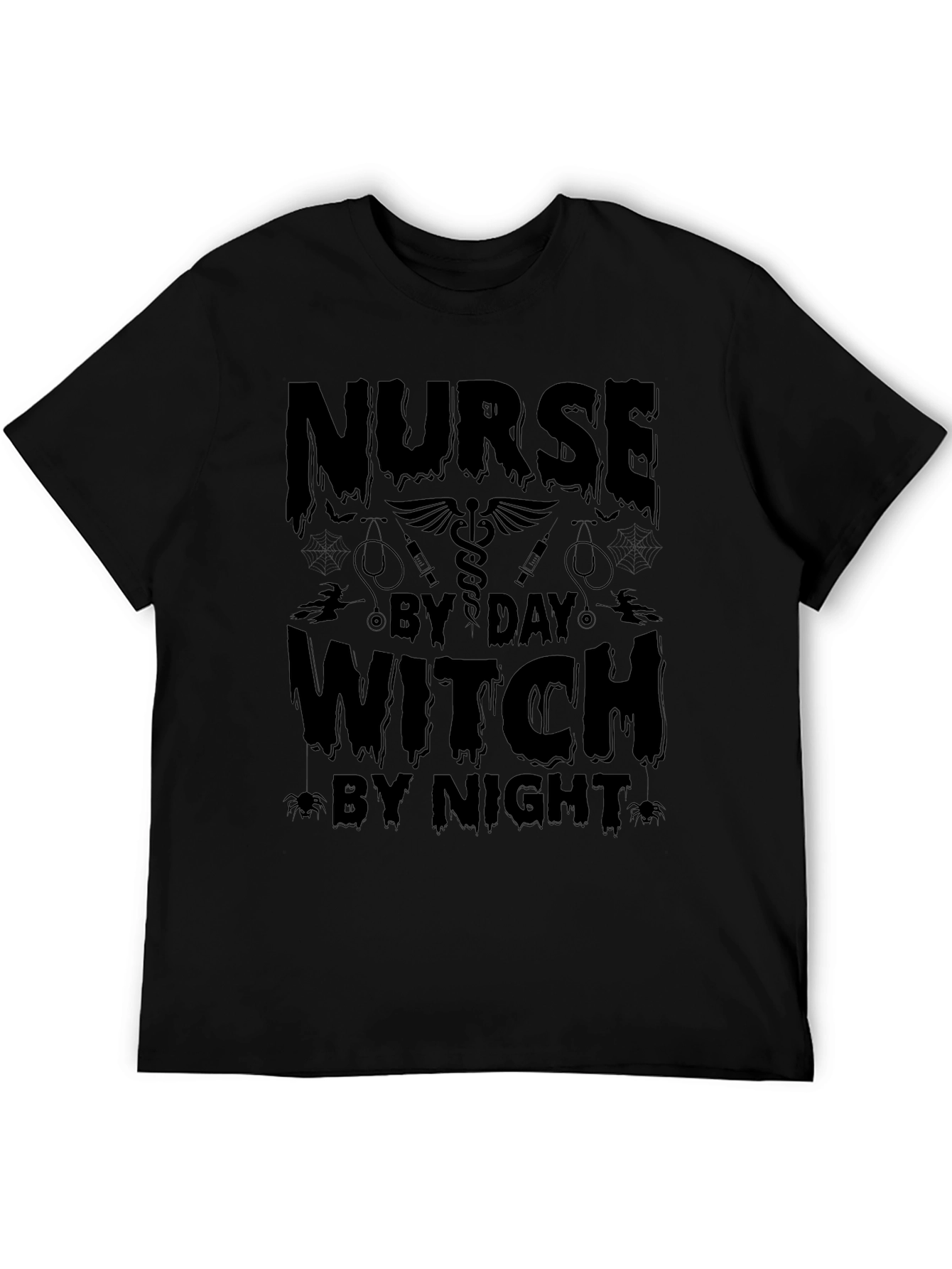Nurse By Day Witch By Night Graphic Tee