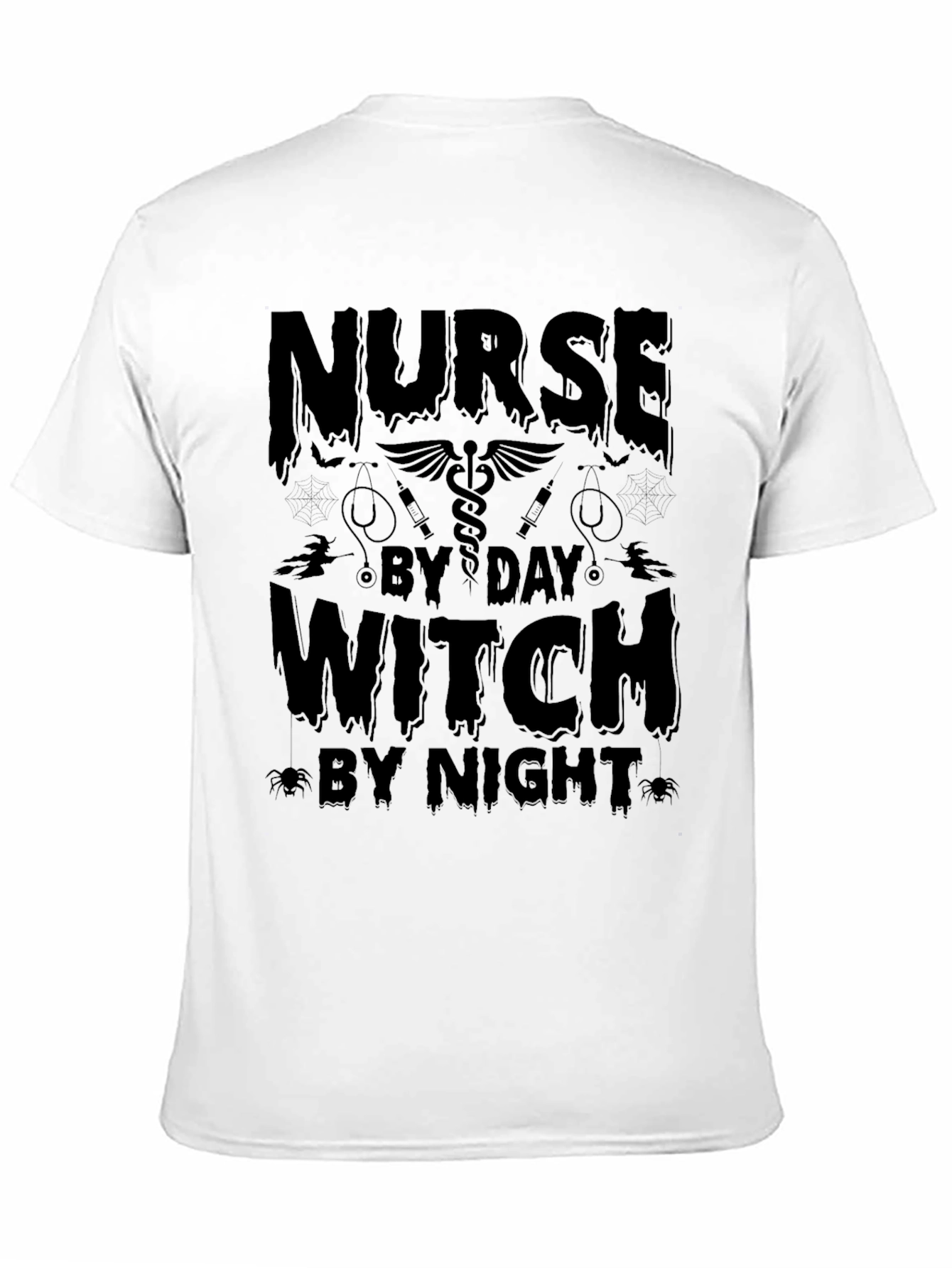 Nurse By Day Witch By Night Graphic Tee