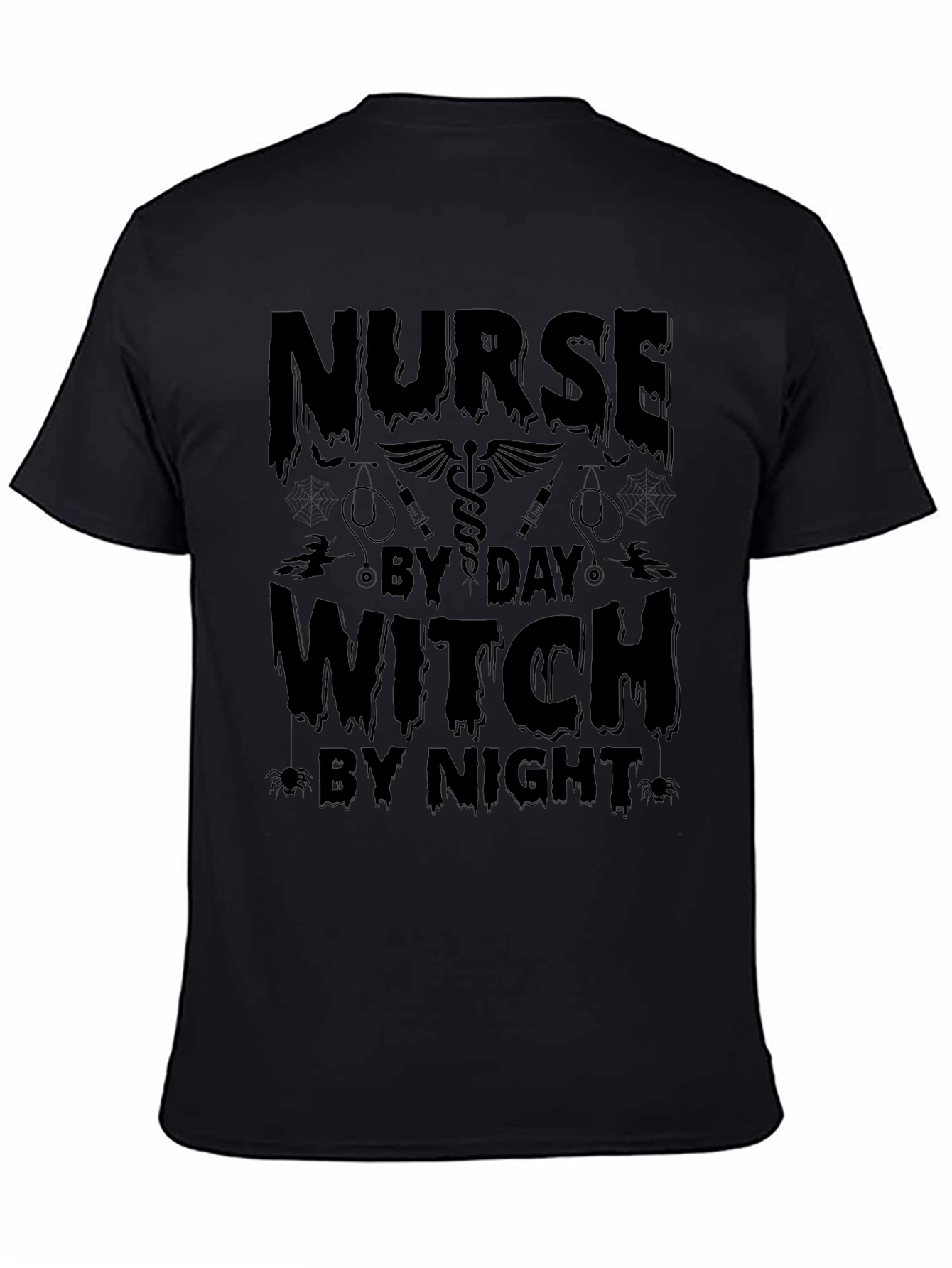 Nurse By Day Witch By Night Graphic Tee