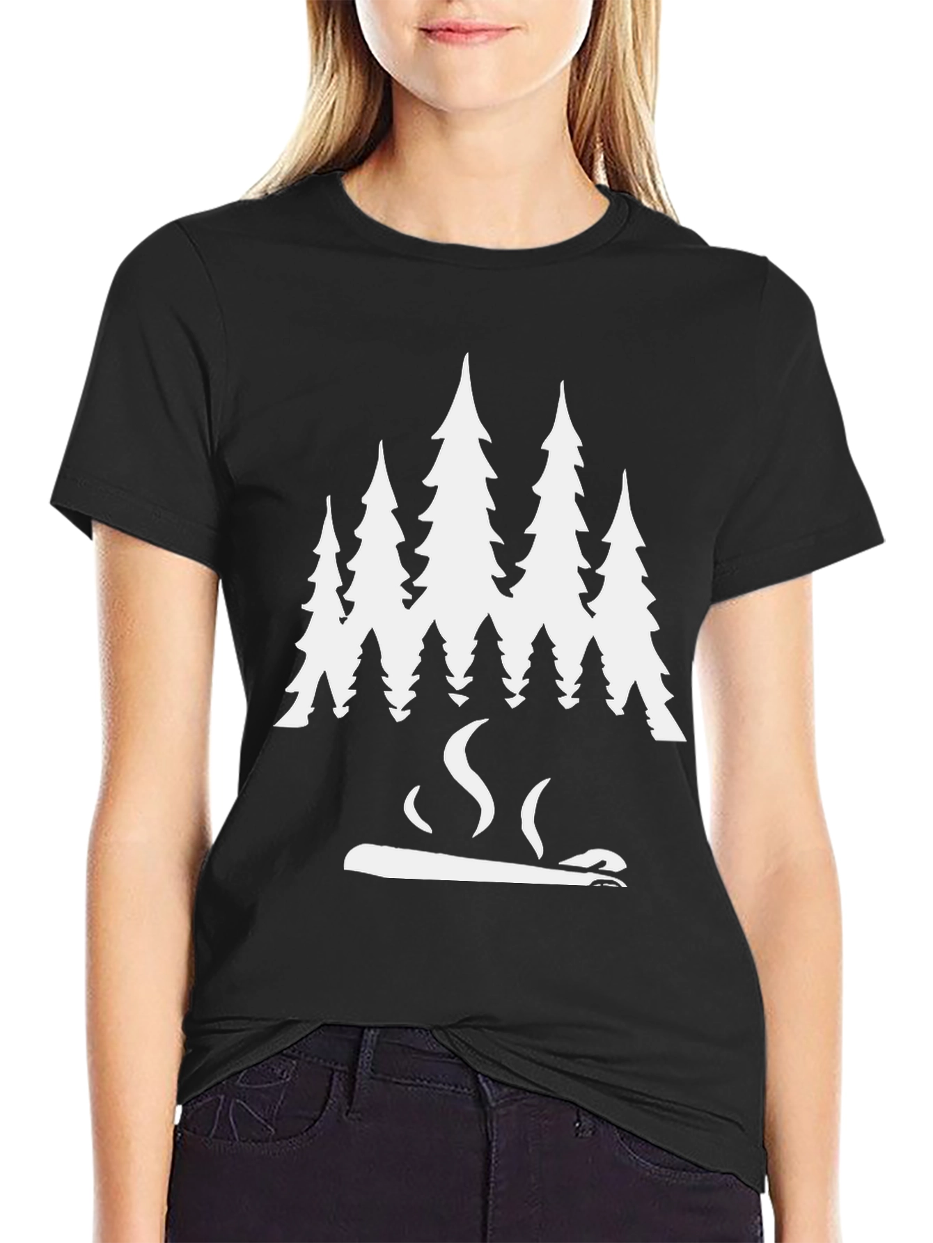 Forest Chill Tee - Nature Lovers Black T-Shirt