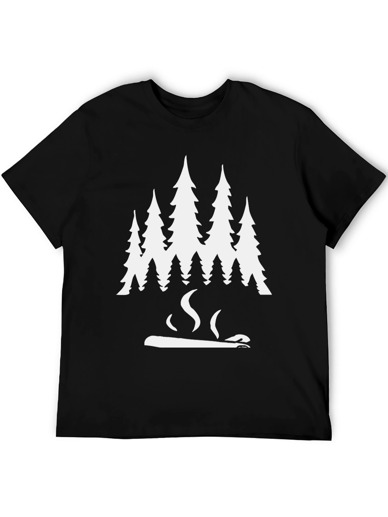 Forest Chill Tee - Nature Lovers Black T-Shirt