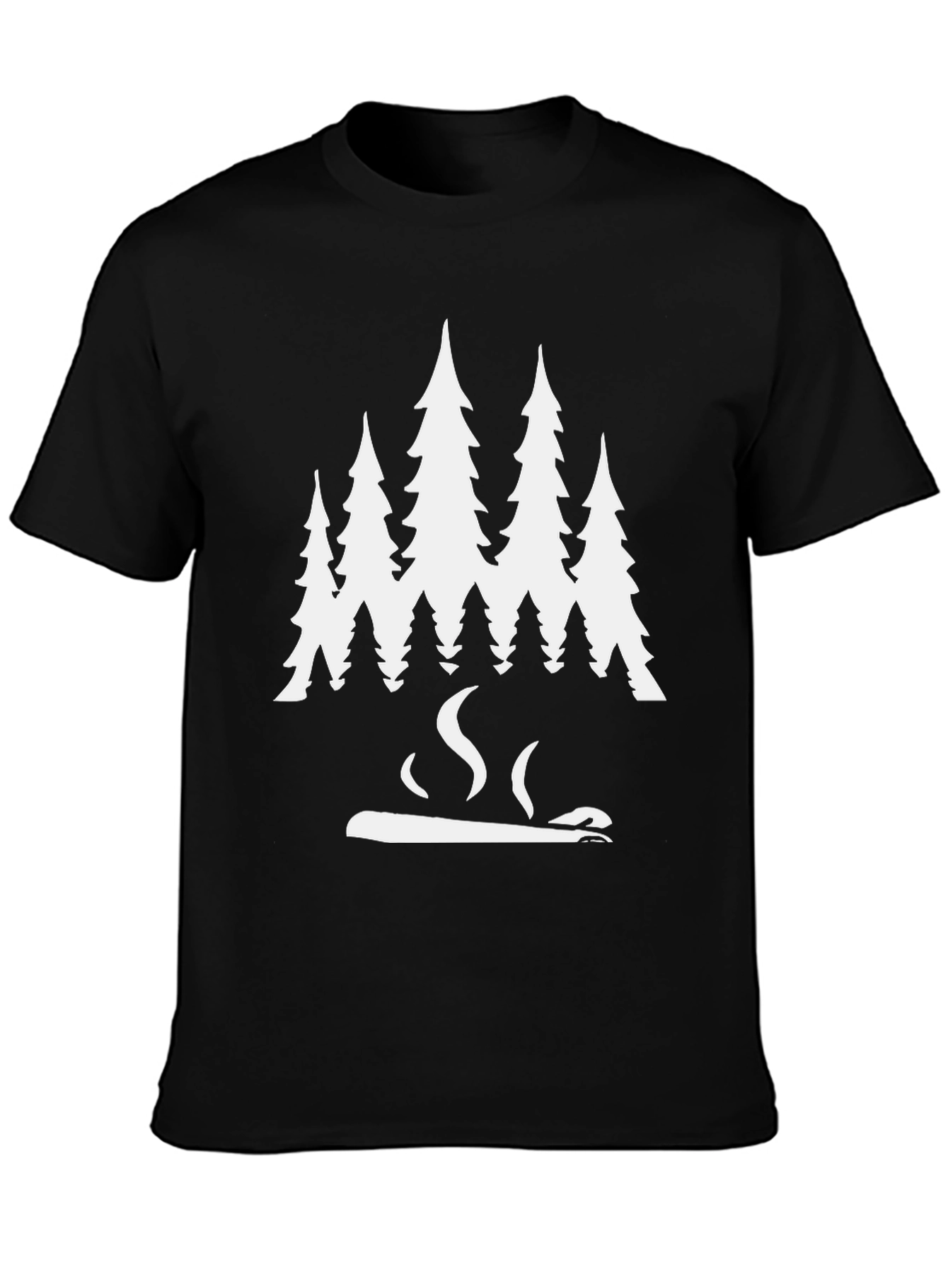 Forest Chill Tee - Nature Lovers Black T-Shirt