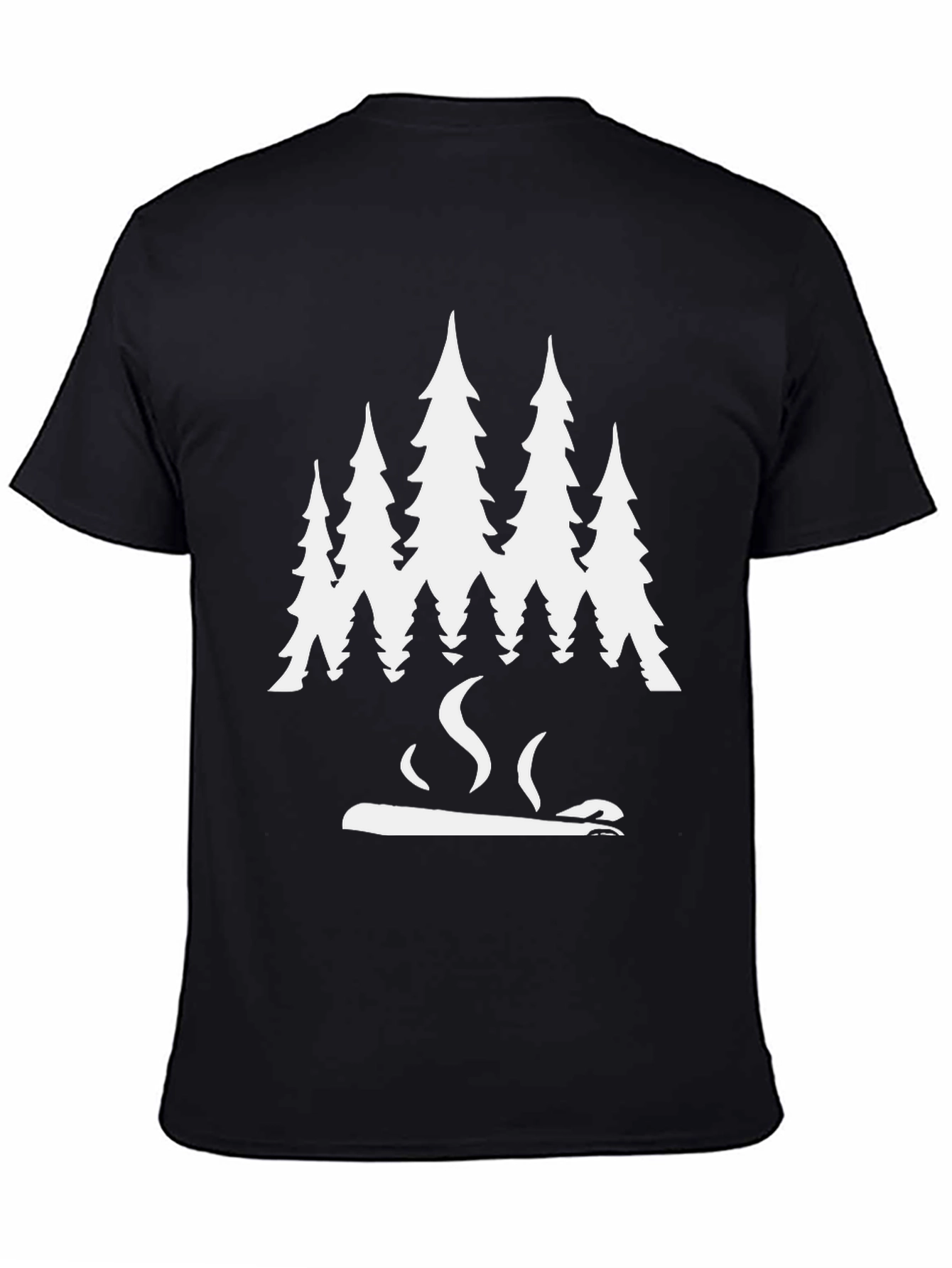 Forest Chill Tee - Nature Lovers Black T-Shirt