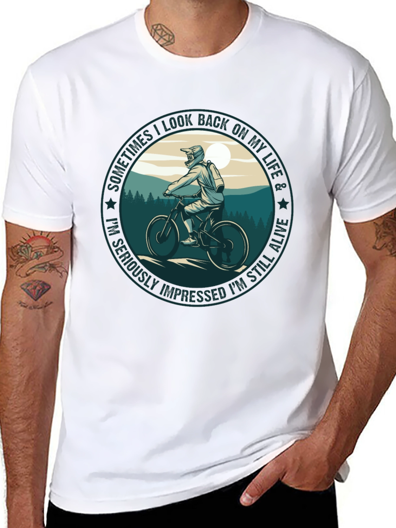 Biker Life T-Shirt: Still Alive Graphic Tee