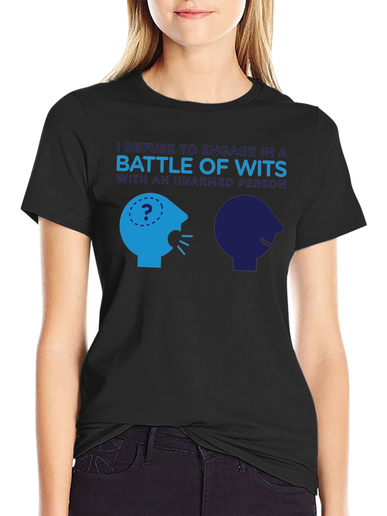 Unarmed Person Wits Funny T-Shirt