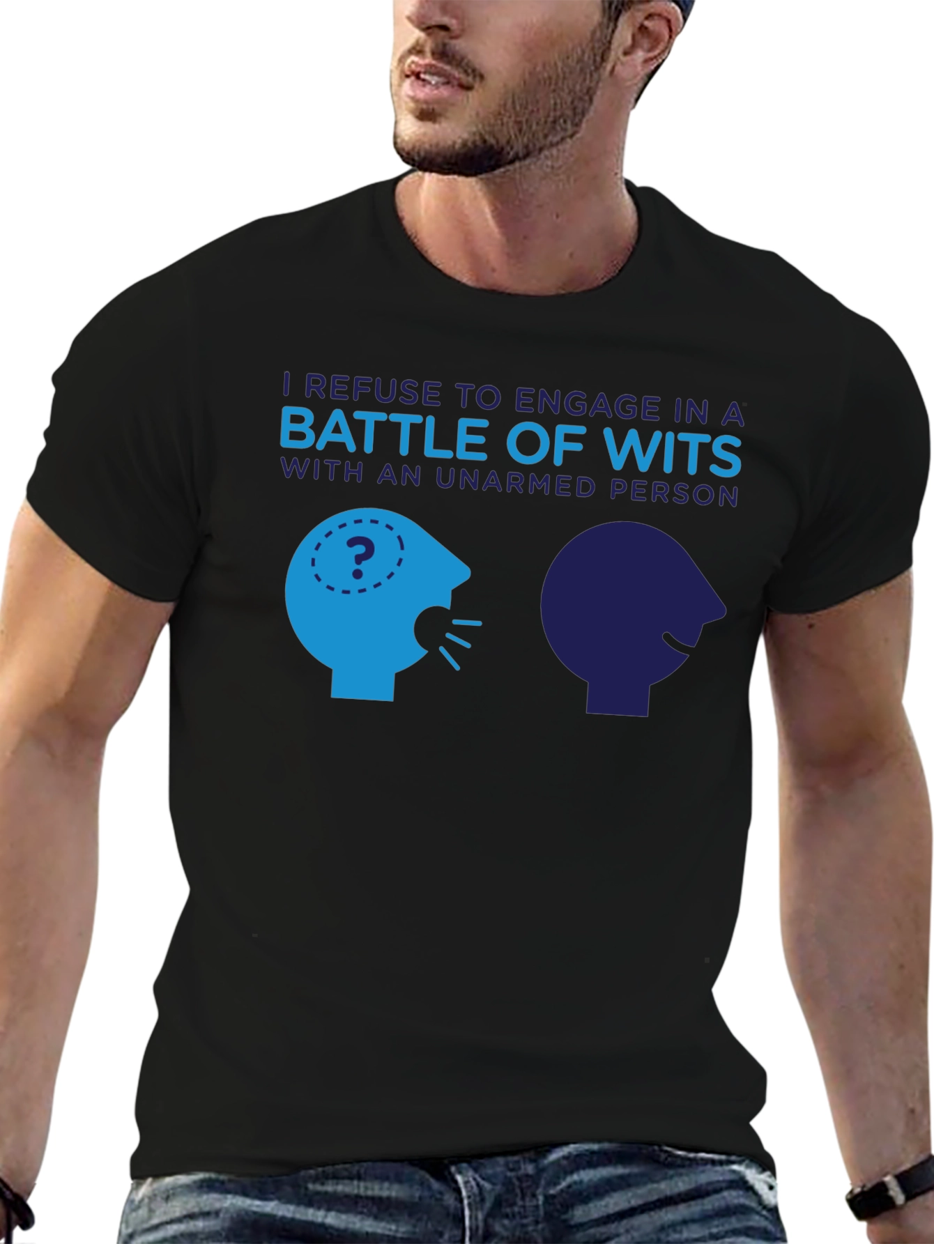 Unarmed Person Wits Funny T-Shirt