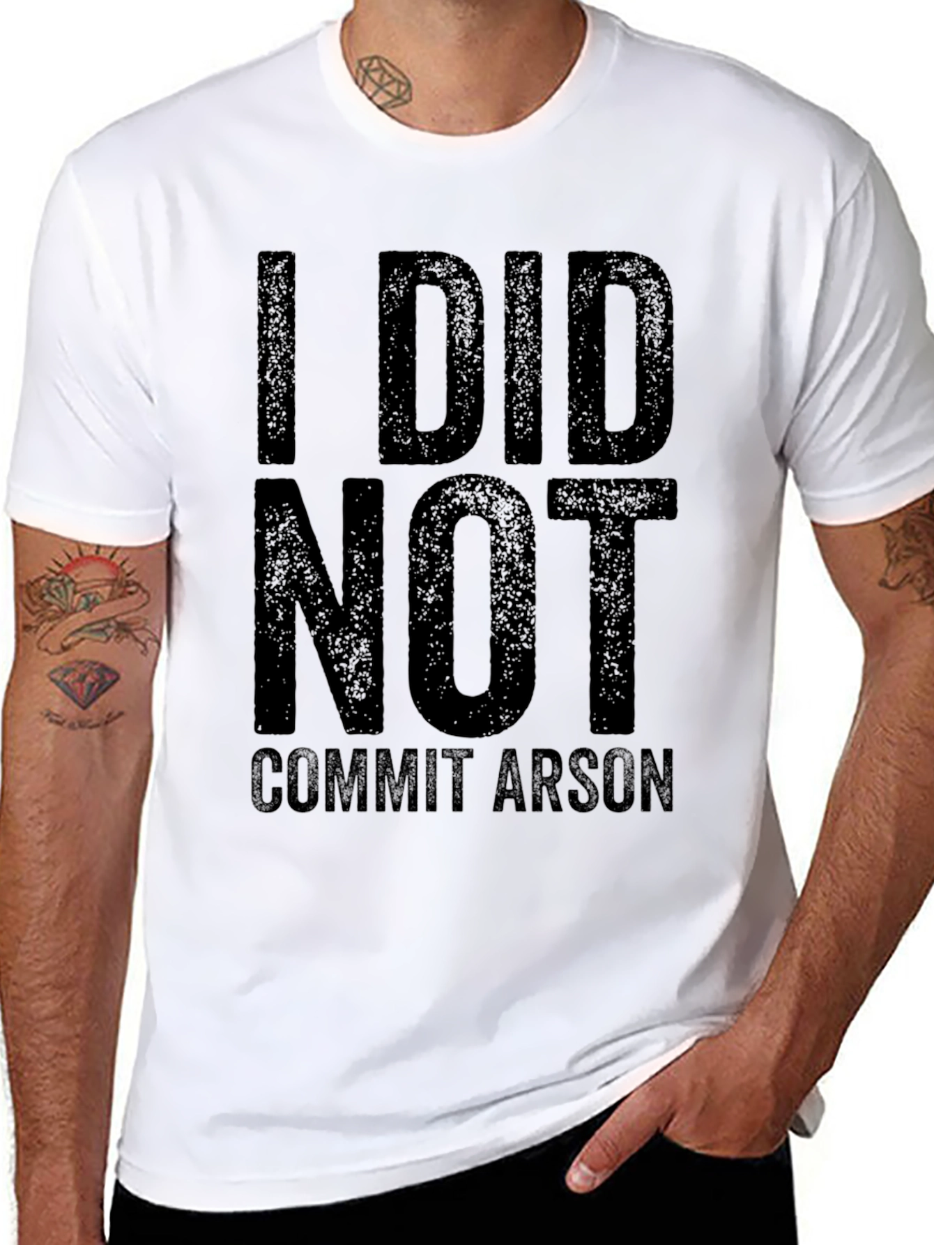 I DID NOT Commit Arson Graphic T-Shirt