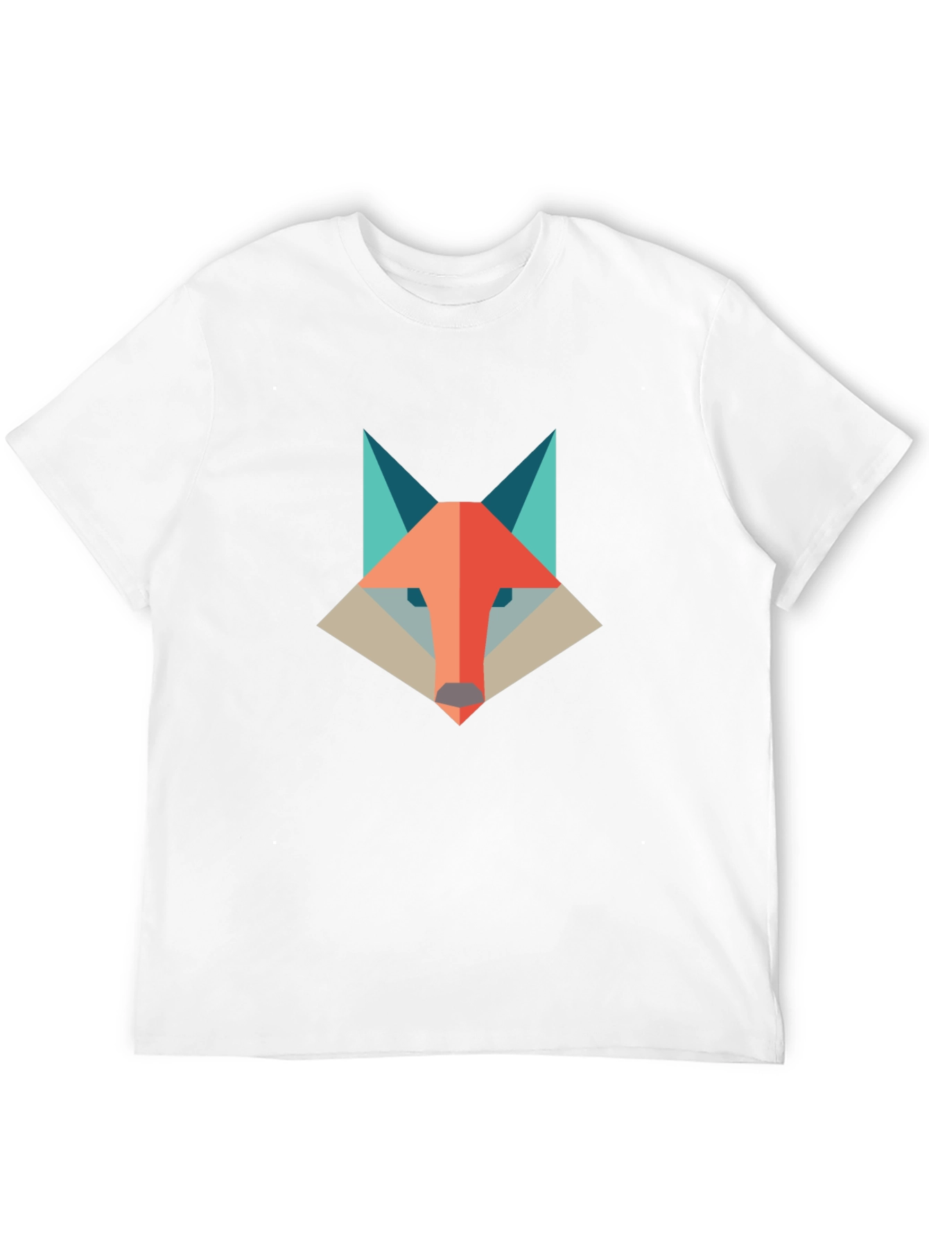 Geometric Fox Graphic Tee - Modern & Stylish