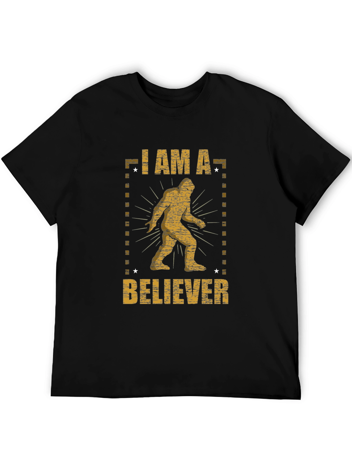 I Am A Believer Bigfoot Graphic Tee