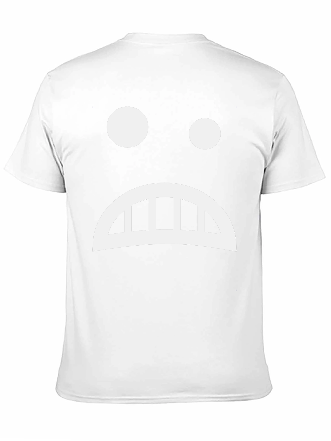 Sad Face Graphic Tee - Black Cotton T-Shirt