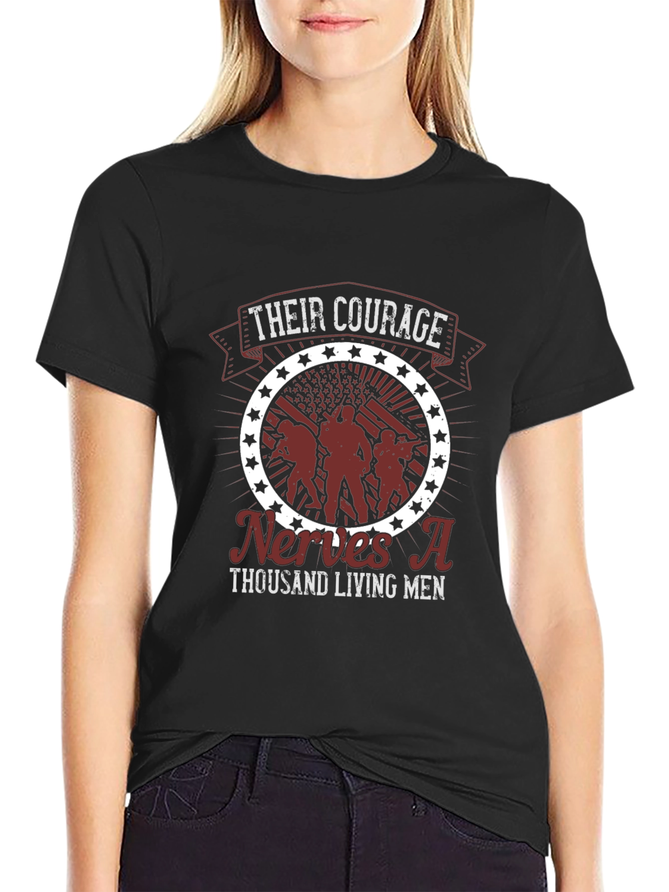Courage Graphic T-Shirt: Military Appreciation