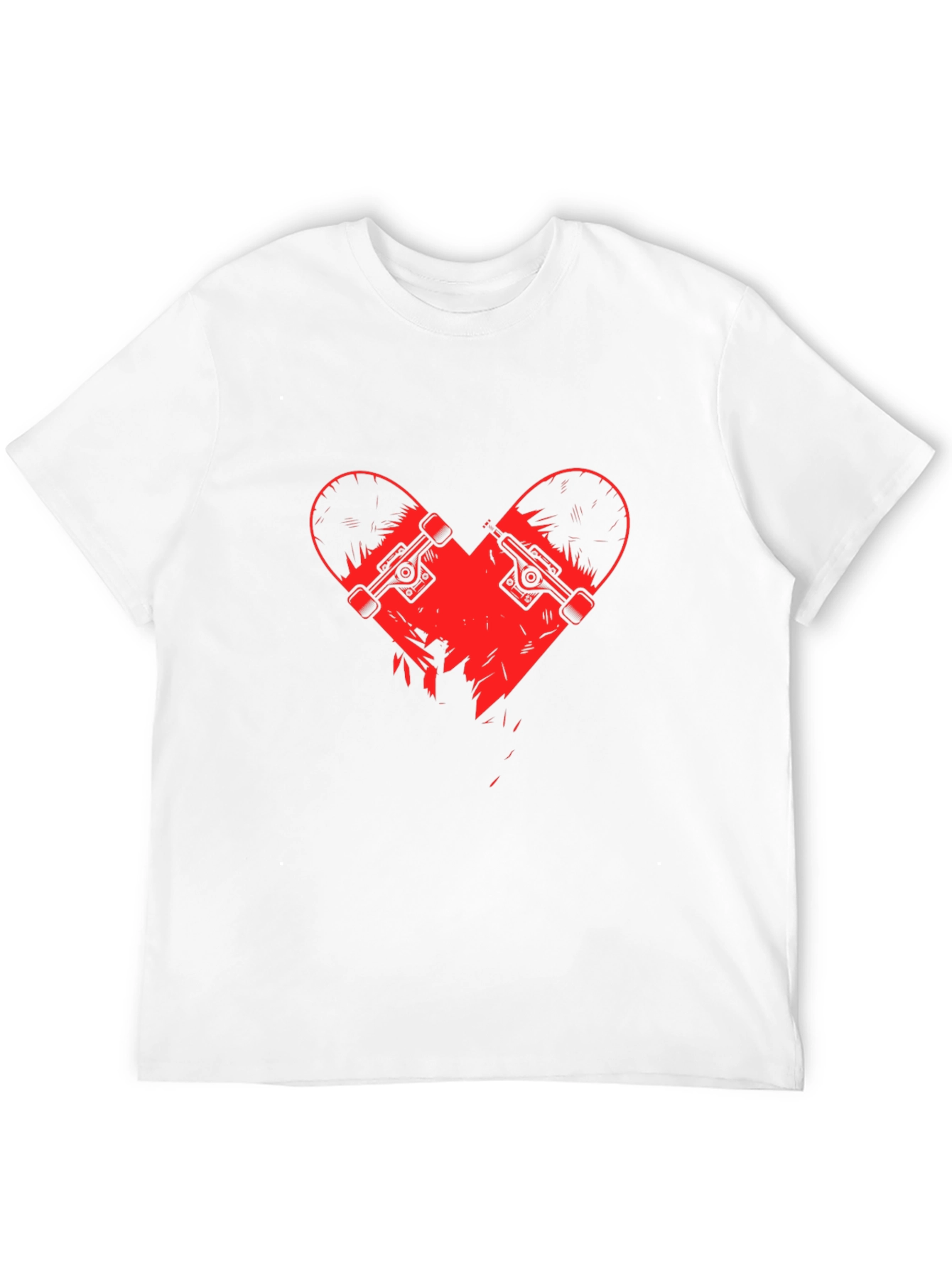 Skate Heart Graphic Tee - Black
