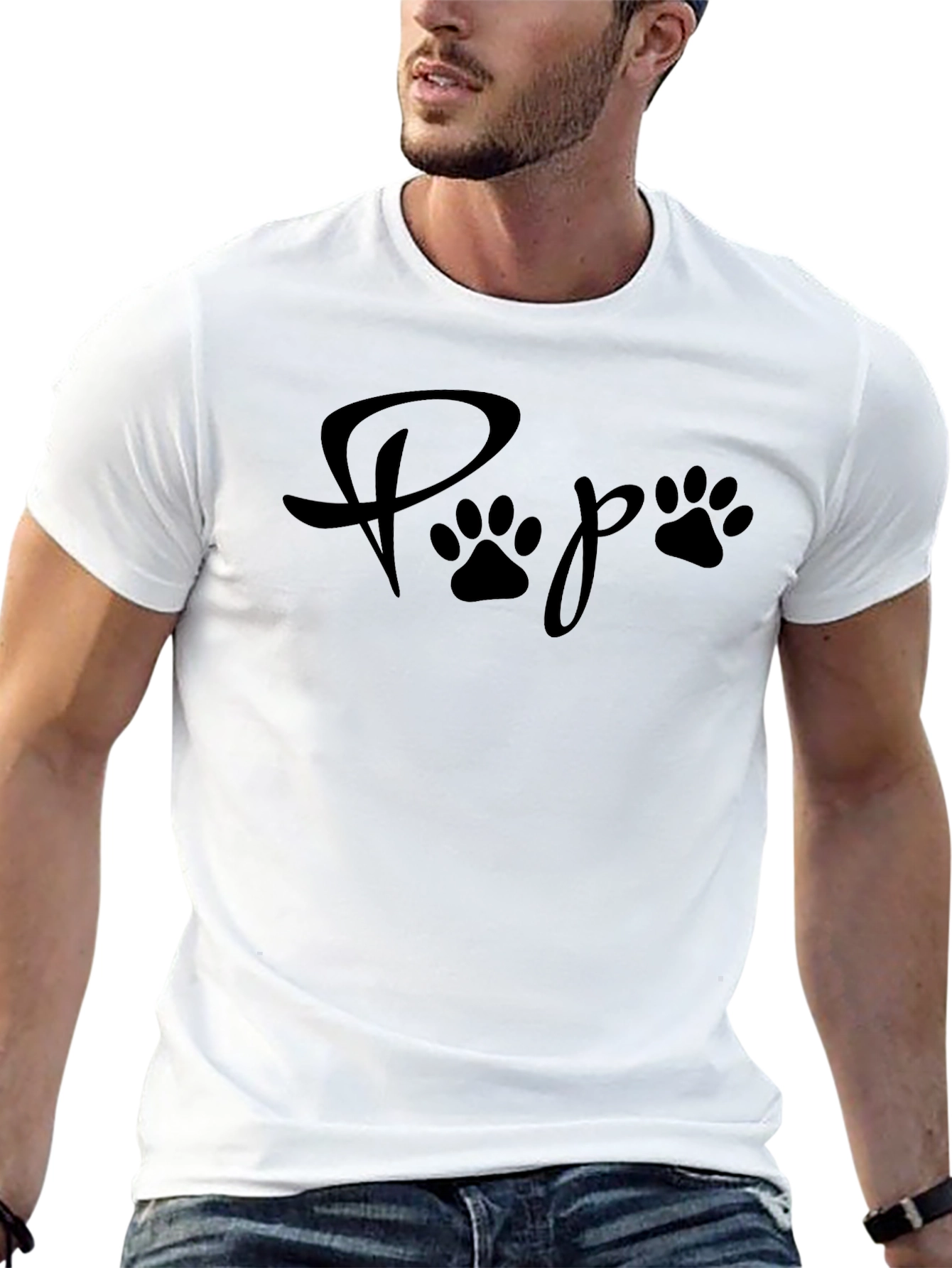 Paw-some Papa Tee - Stylish Dog Lovers T-Shirt