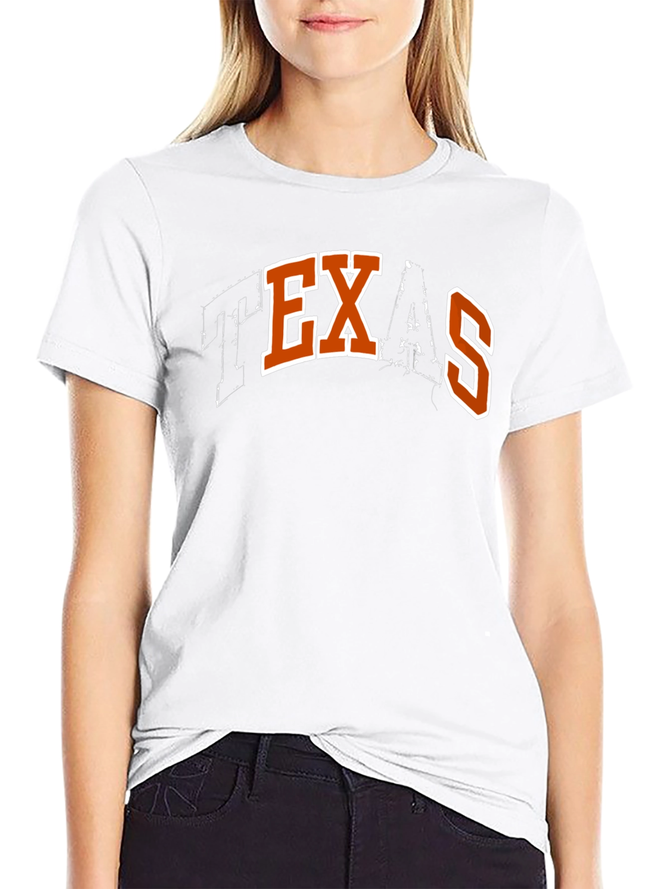 Texas Graphic Print Mens Black T-Shirt