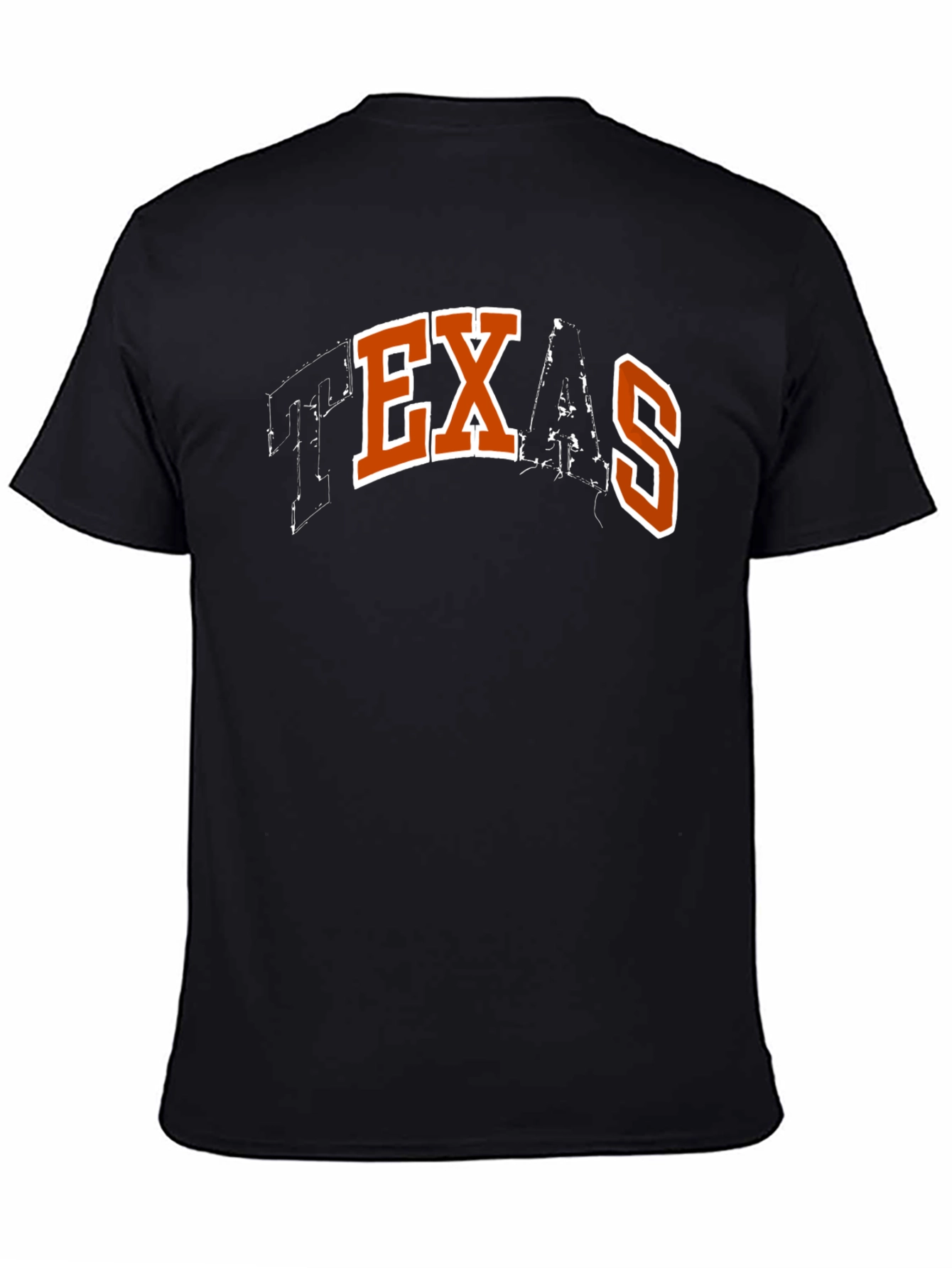 Texas Graphic Print Mens Black T-Shirt
