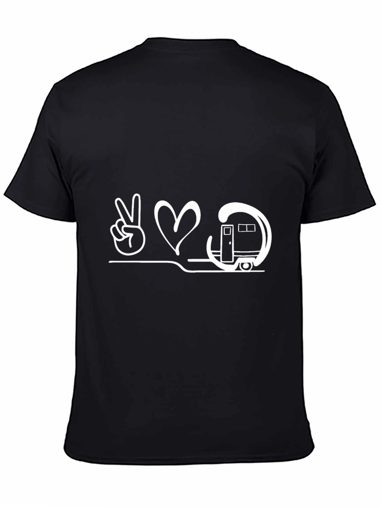 Peace Love Camping Black T-Shirt