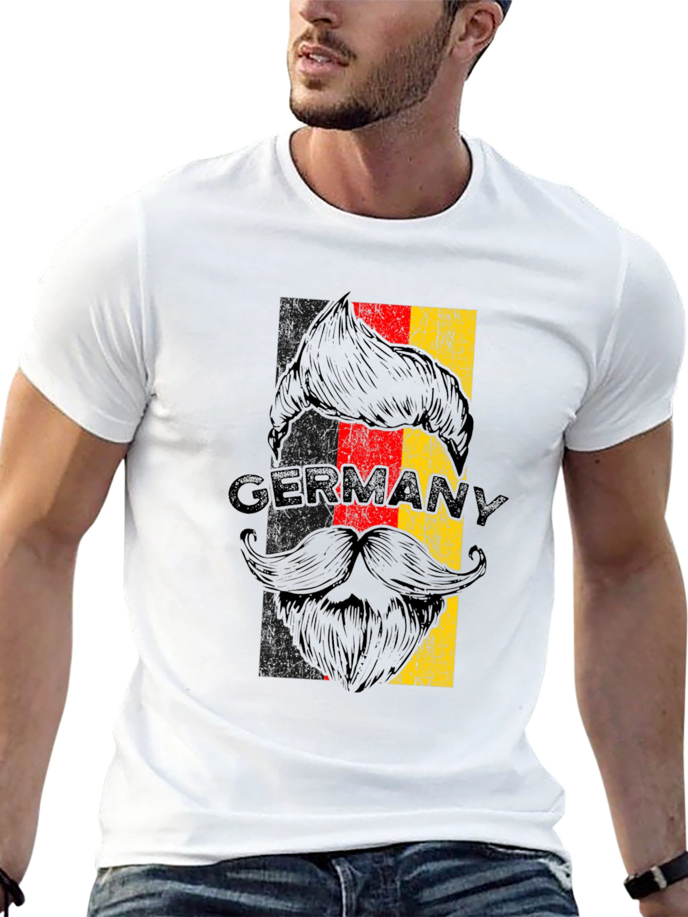 Germany Flag Beard T-Shirt