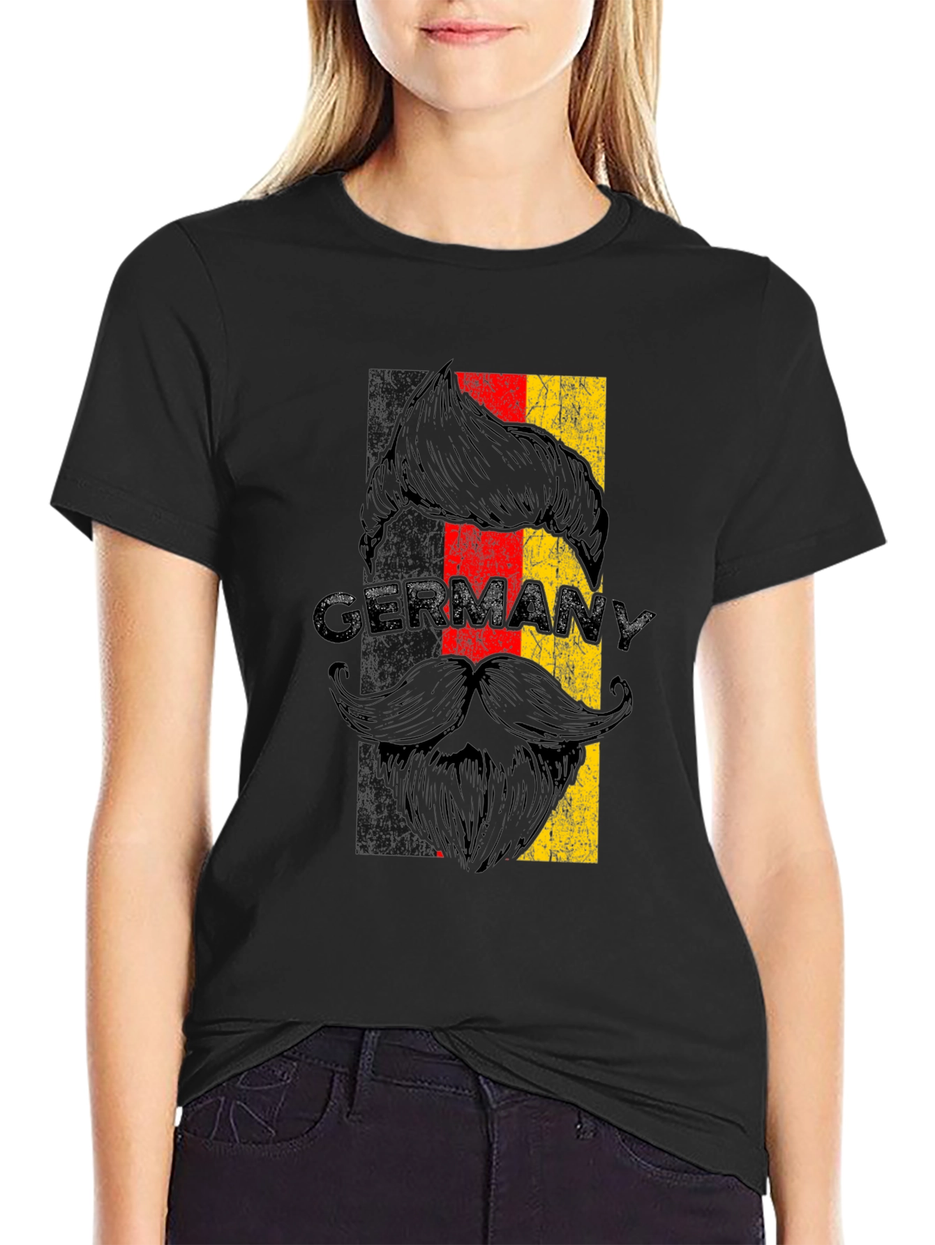 Germany Flag Beard T-Shirt