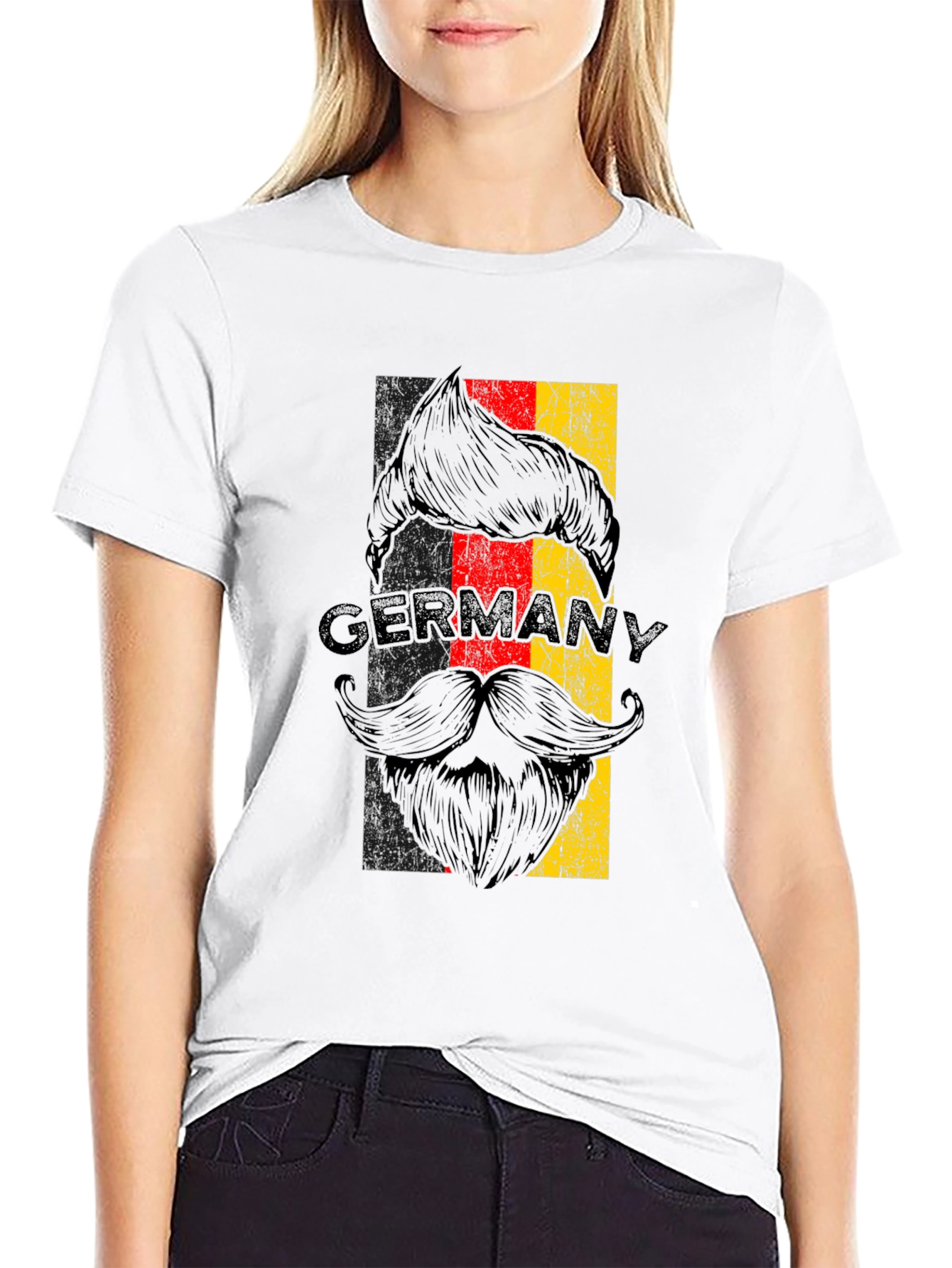 Germany Flag Beard T-Shirt