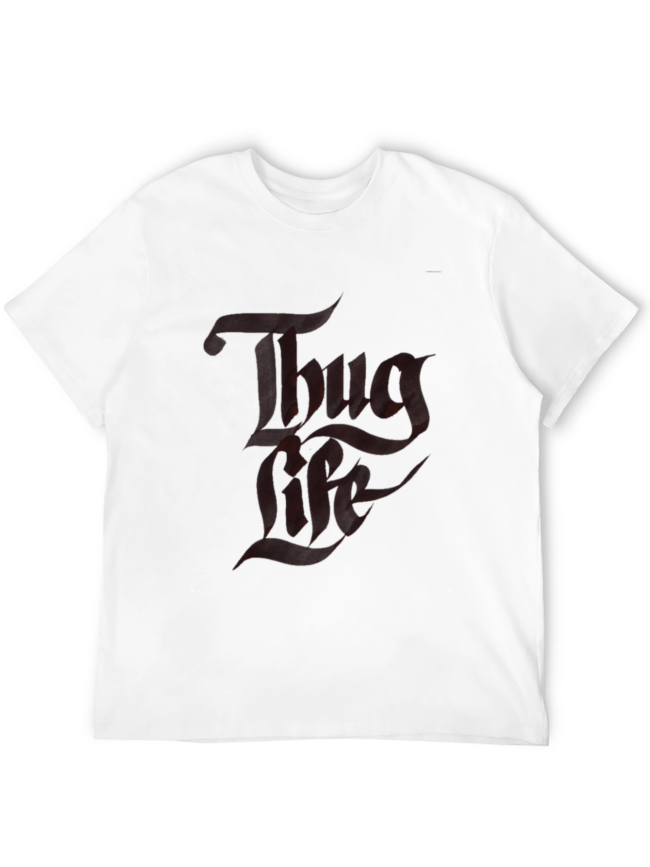 Thug Life Graphic T-Shirt - Black