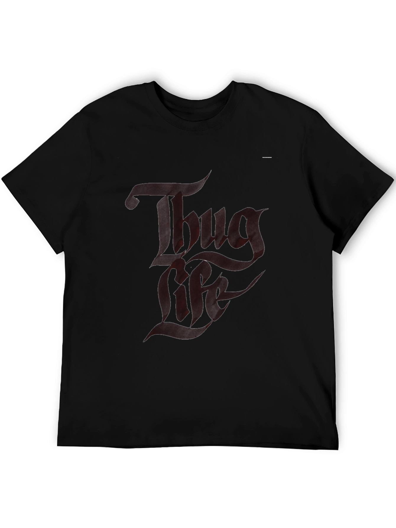 Thug Life Graphic T-Shirt - Black