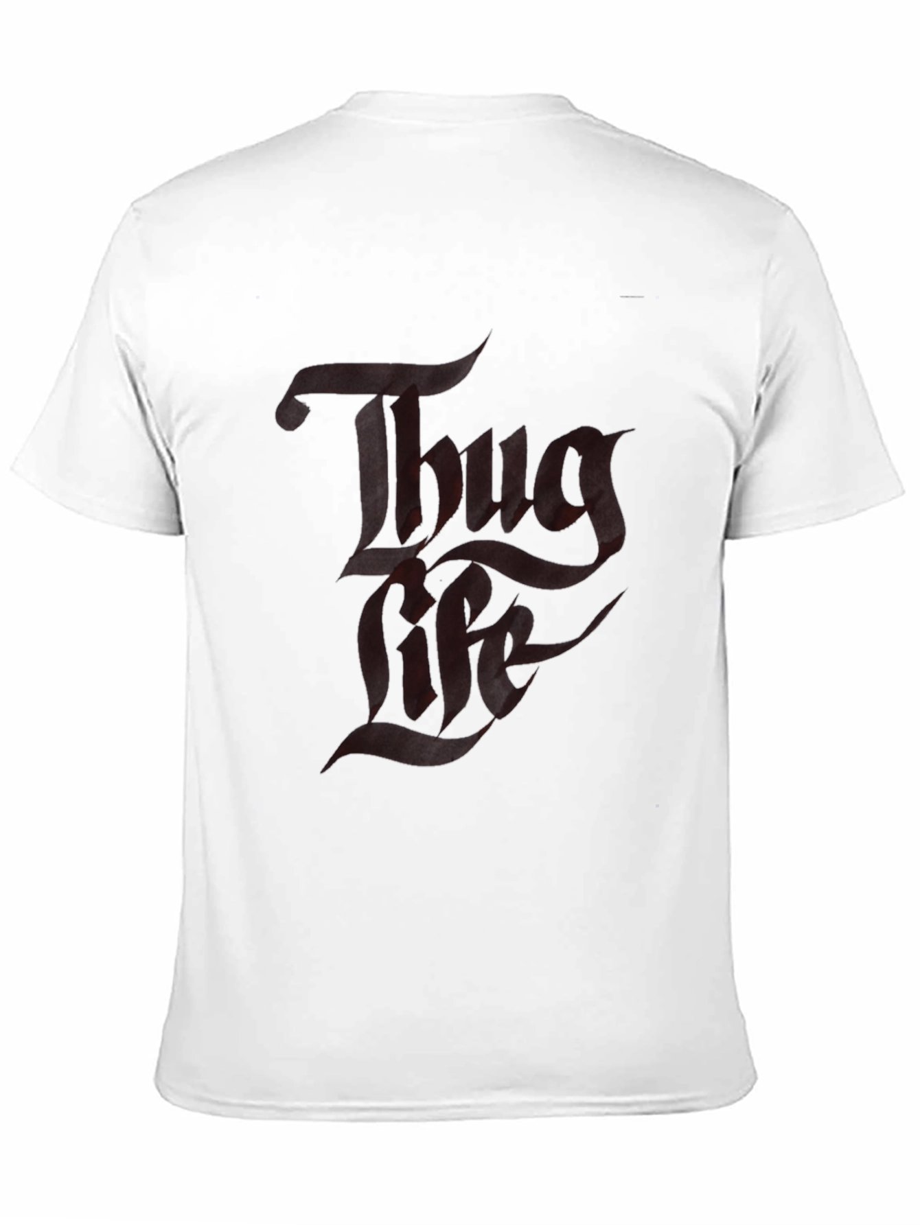 Thug Life Graphic T-Shirt - Black