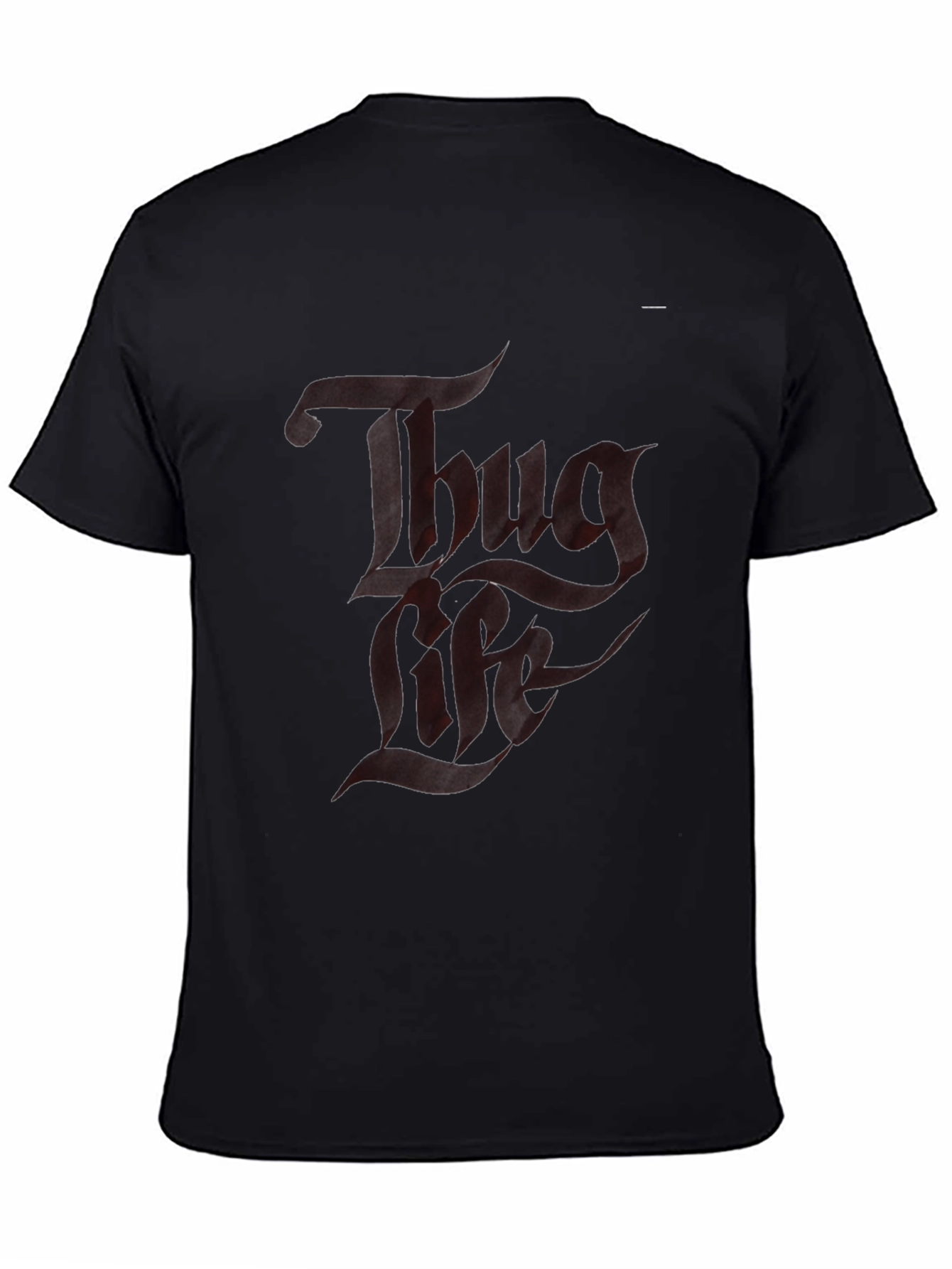 Thug Life Graphic T-Shirt - Black