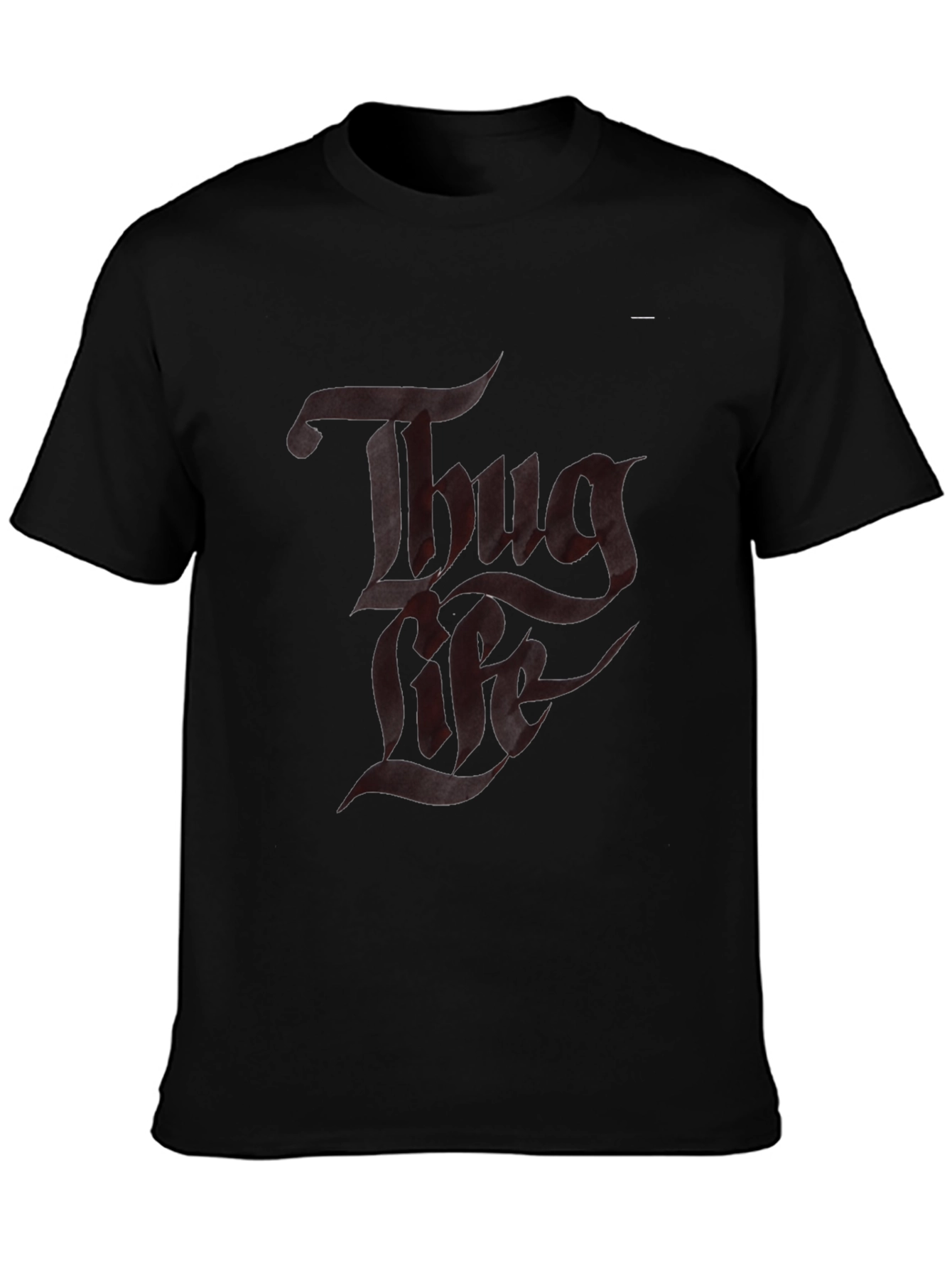 Thug Life Graphic T-Shirt - Black