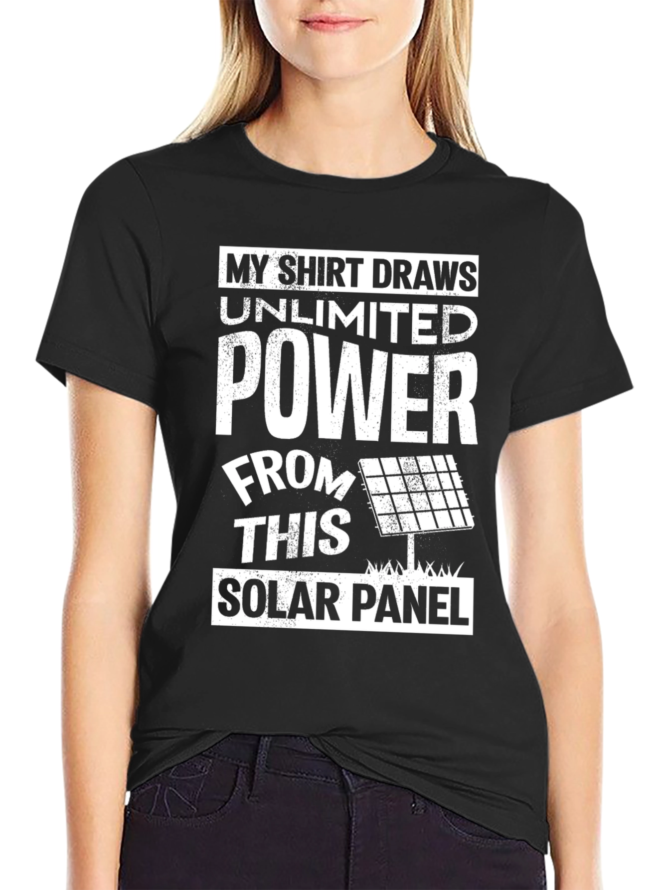 Unlimited Power Solar Panel Graphic T-Shirt